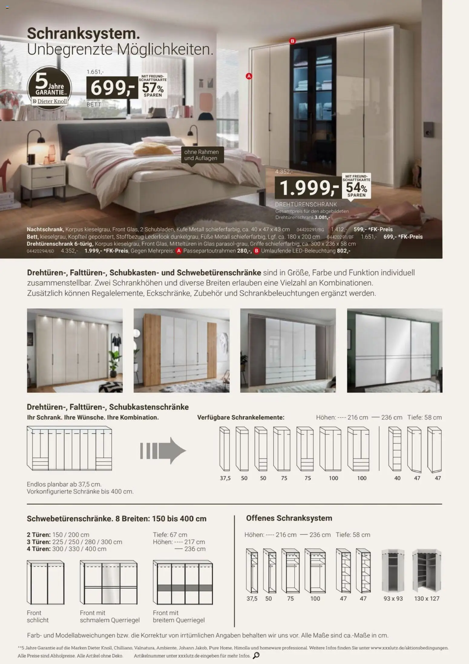 XXXLutz Dieter Knoll Spezial – gültig ab 01.08.2026 | Seite: 24 | Produkte: Bett, Drehtürenschrank