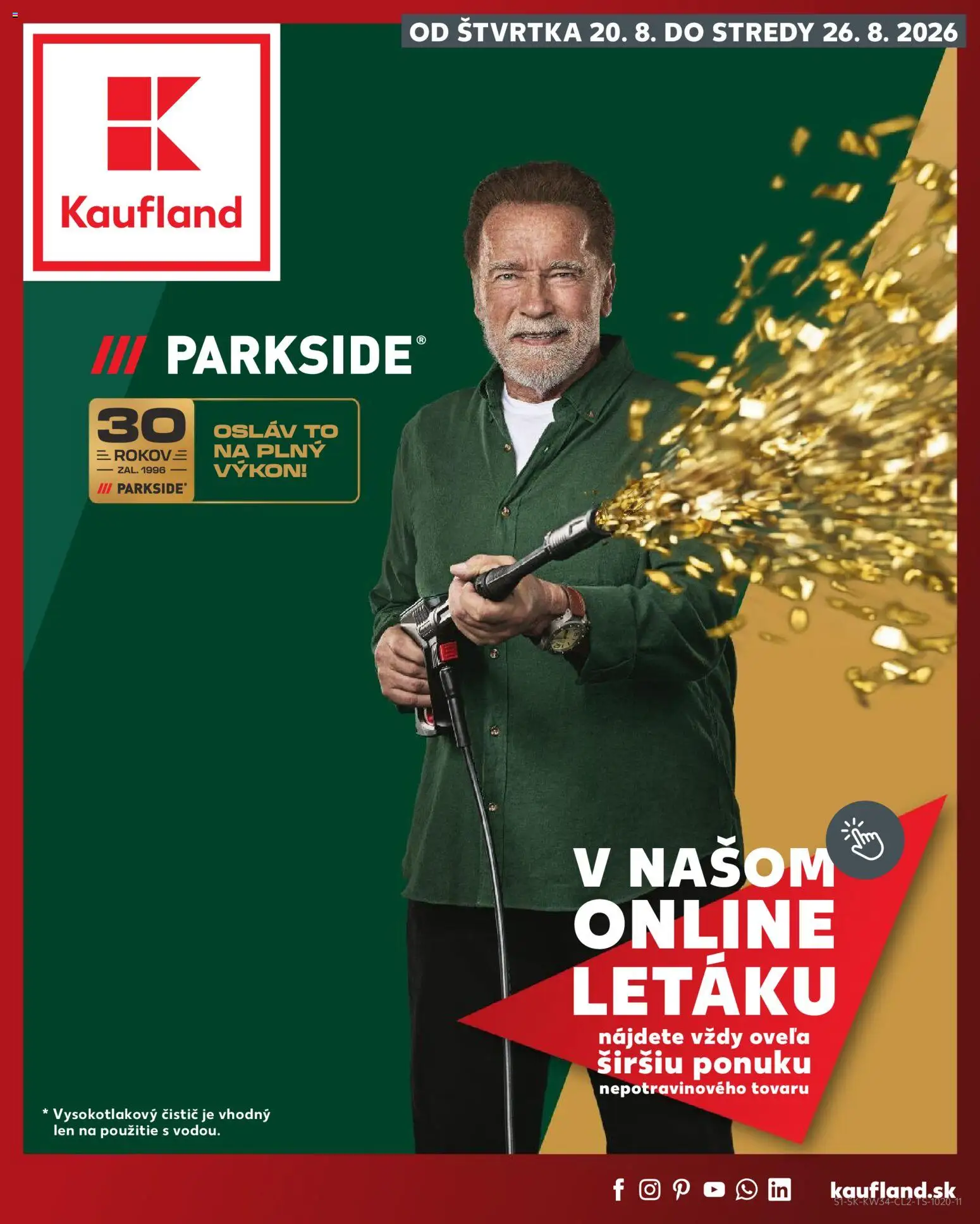 Kaufland SK akciós ujság - amely érvényes a következő dátumtól: 2026.08.20. | Oldal: 1 | Termékek: Parkside