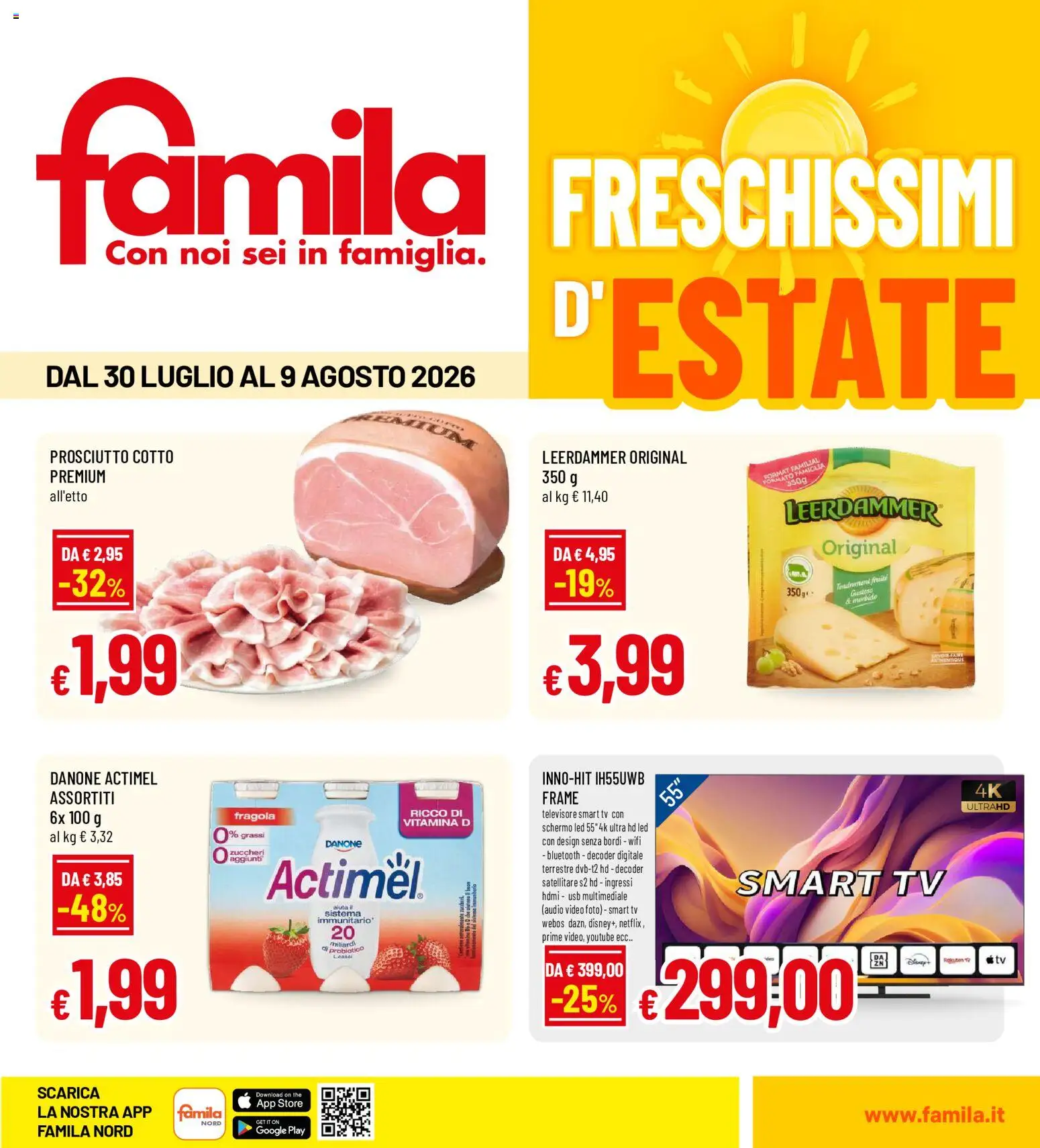 Volantino Famila del 30/07/2026 | Pagina: 1 | Prodotti: Decoder, Video, Audio, Satellitare