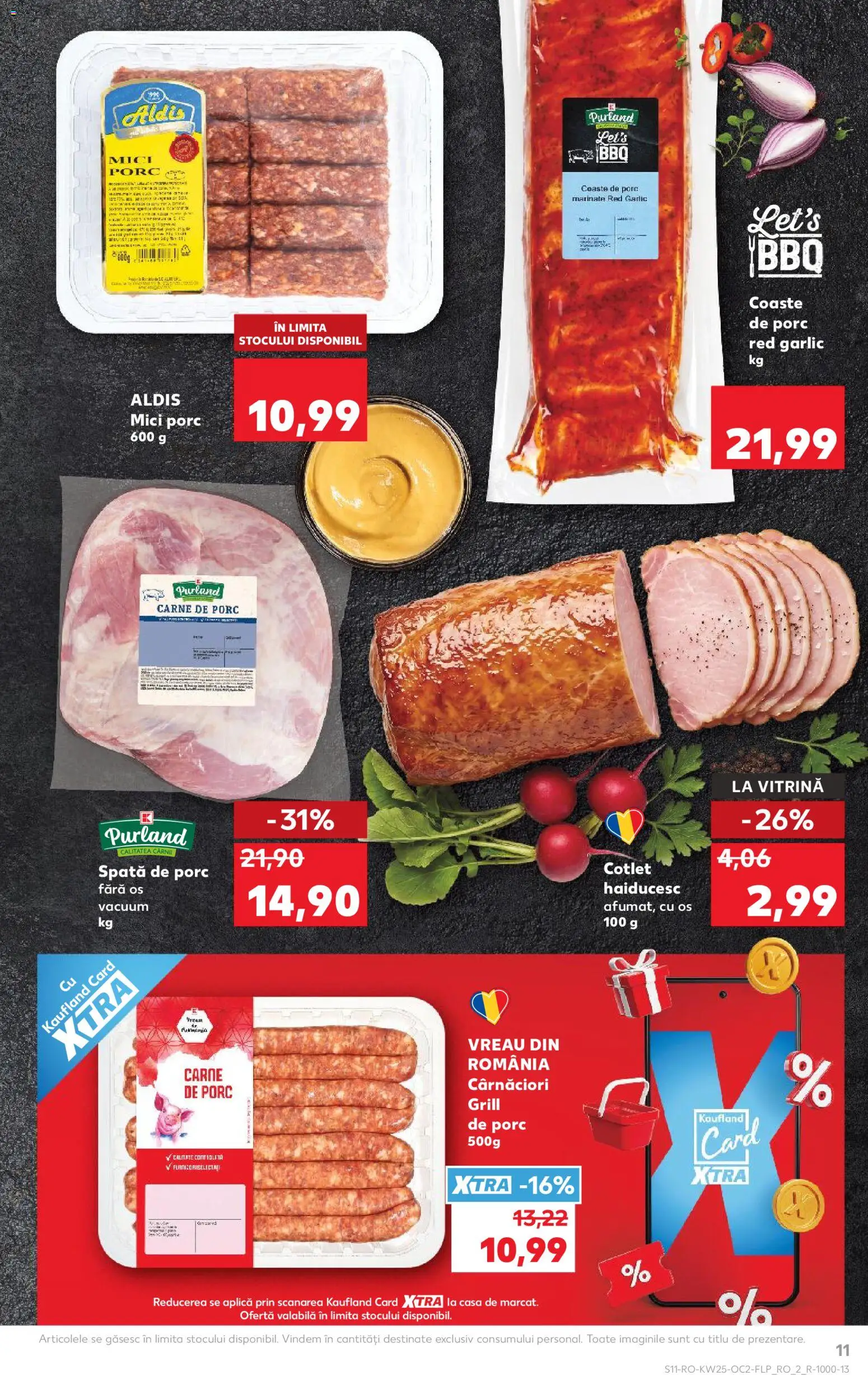 Kaufland RO akciós ujság - amely érvényes a következő dátumtól: 17.06.2026 | Oldal: 11 | Termékek: Grill