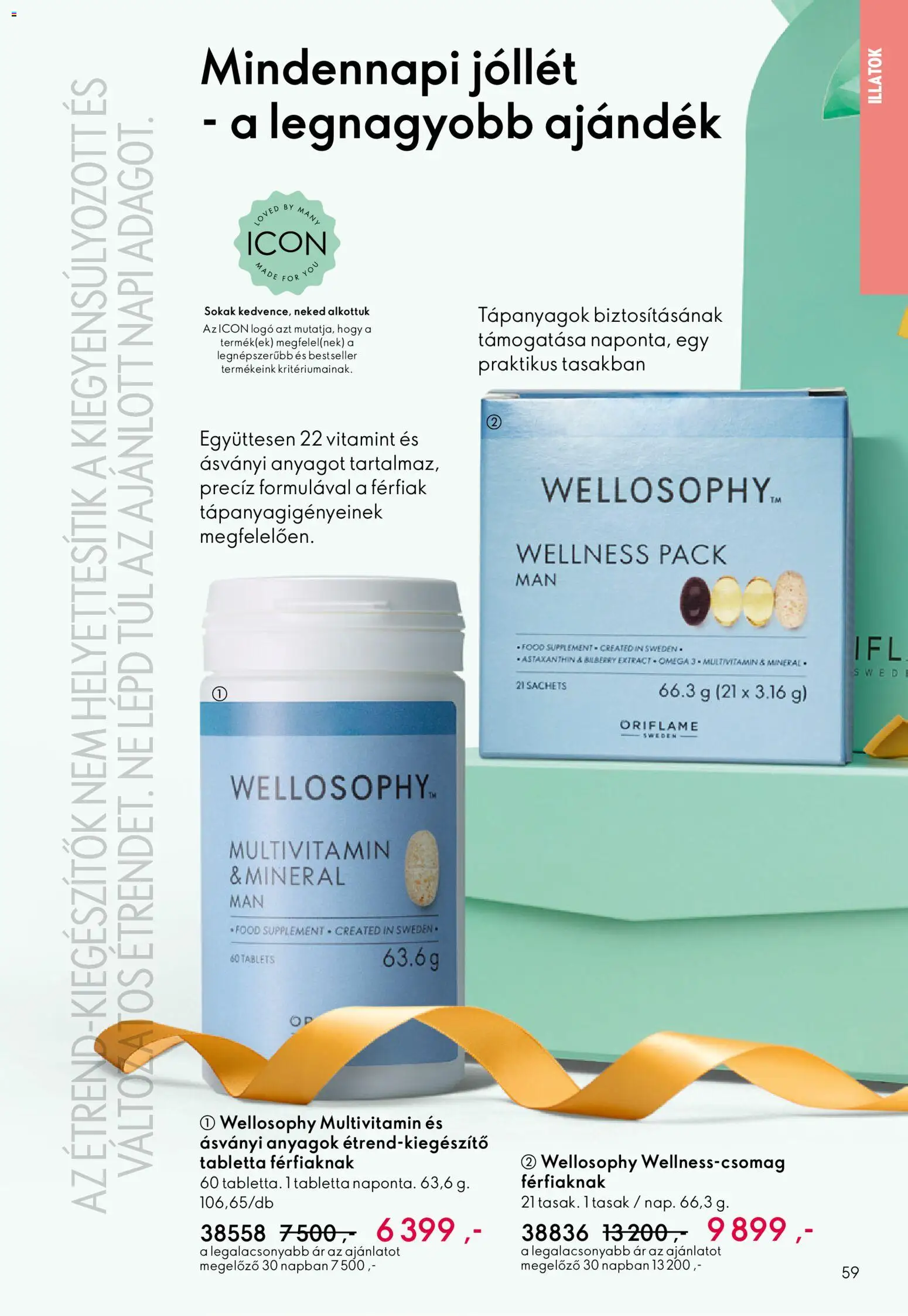 Oriflame akciós ujság - amely érvényes a következő dátumtól: 27.05.2026 | Oldal: 59 | Termékek: Omega 3, Multivitamin
