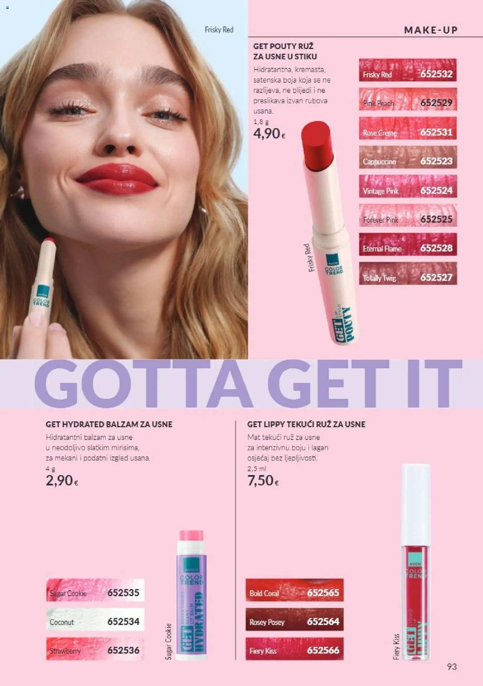 Avon katalog | vrijedi od 01.11.2026 | Stranica: 93 | Proizvodi: Balzam za usne, Ruž, Cappuccino