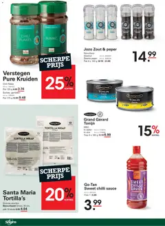 Sligro folder Promo - Voorbeeld van een folder van Sligro, geldig van 03/09/2026 | Pagina: 14 | Producten: Tonijn, Tortilla, Zeezout, Olie