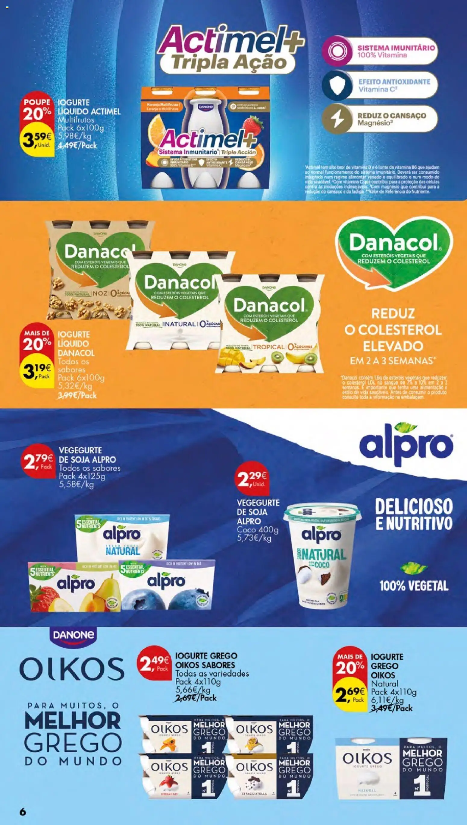 Pingo Doce Especial Iogurtes Açores │ válido de 27/08/2026 | Página: 6 | Produtos: Soja, Iogurte grego, Vitamina c, Coco