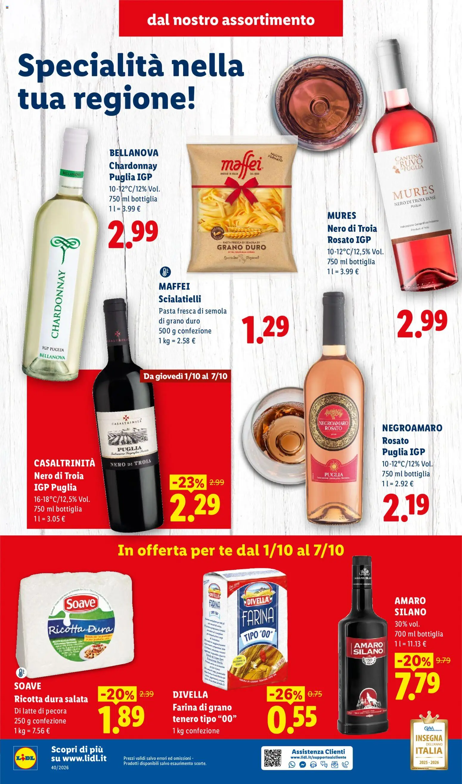 Volantino Lidl del 01/10/2026 | Pagina: 4 | Prodotti: Tè, Latte, Bottiglia, Specialità