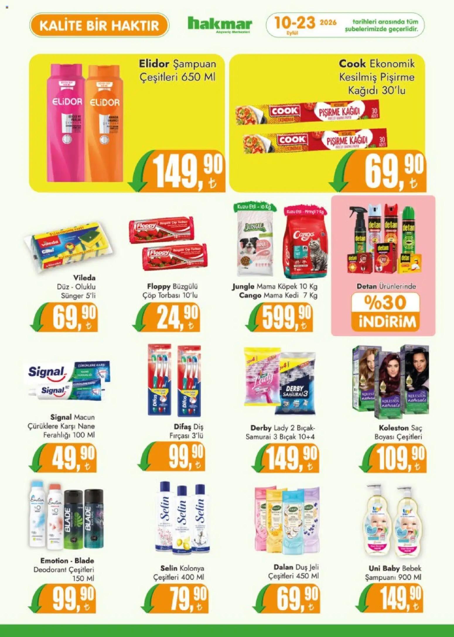 Hakmar Katalog - 10 Eylül 2026 tarihinden itibaren geçerlidir | Sayfa: 6 | Ürünler: Duş, Şampuan, Duş jeli, Deodorant