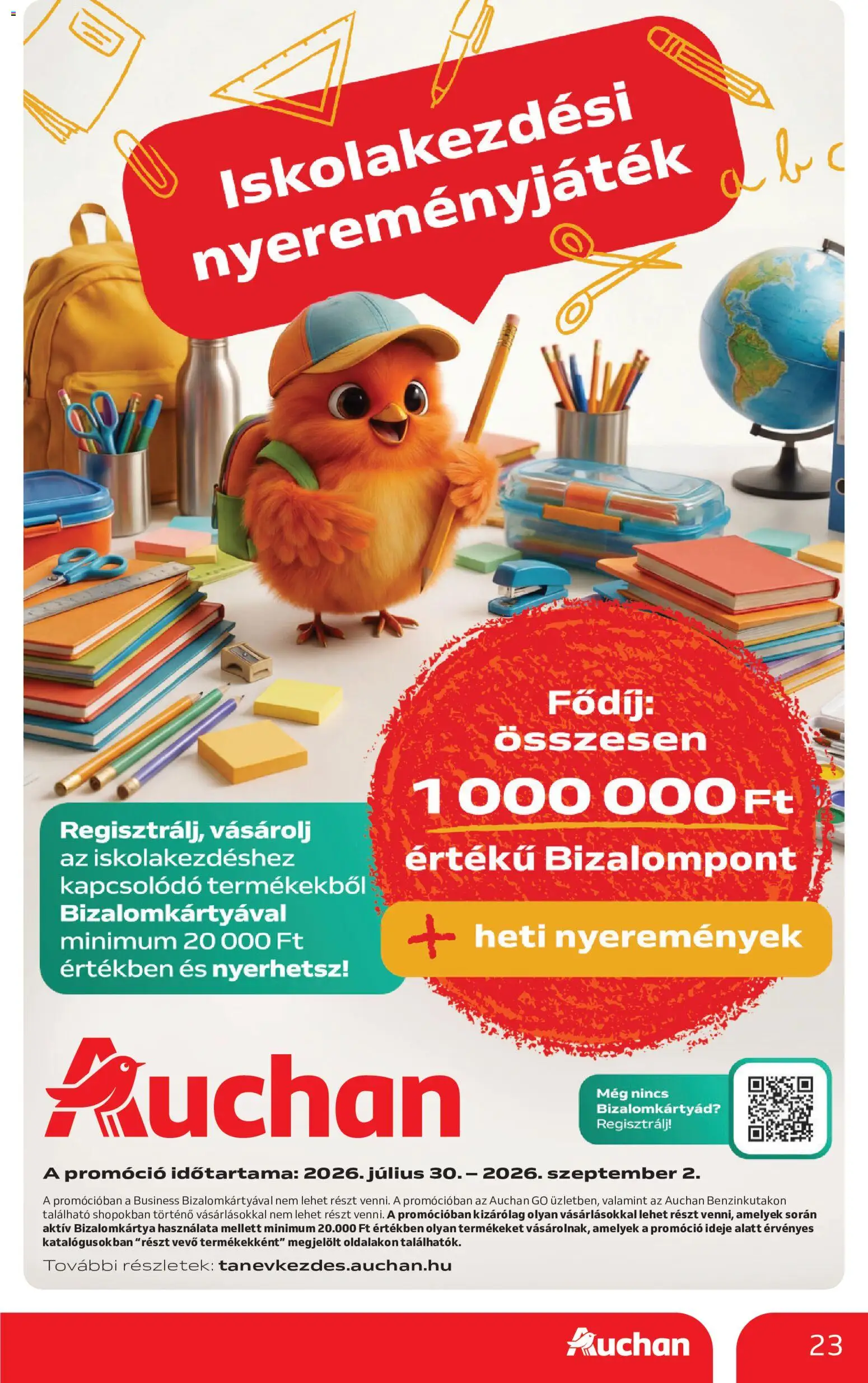 Auchan akciós ujság - amely érvényes a következő dátumtól: 2026.07.30. | Oldal: 23