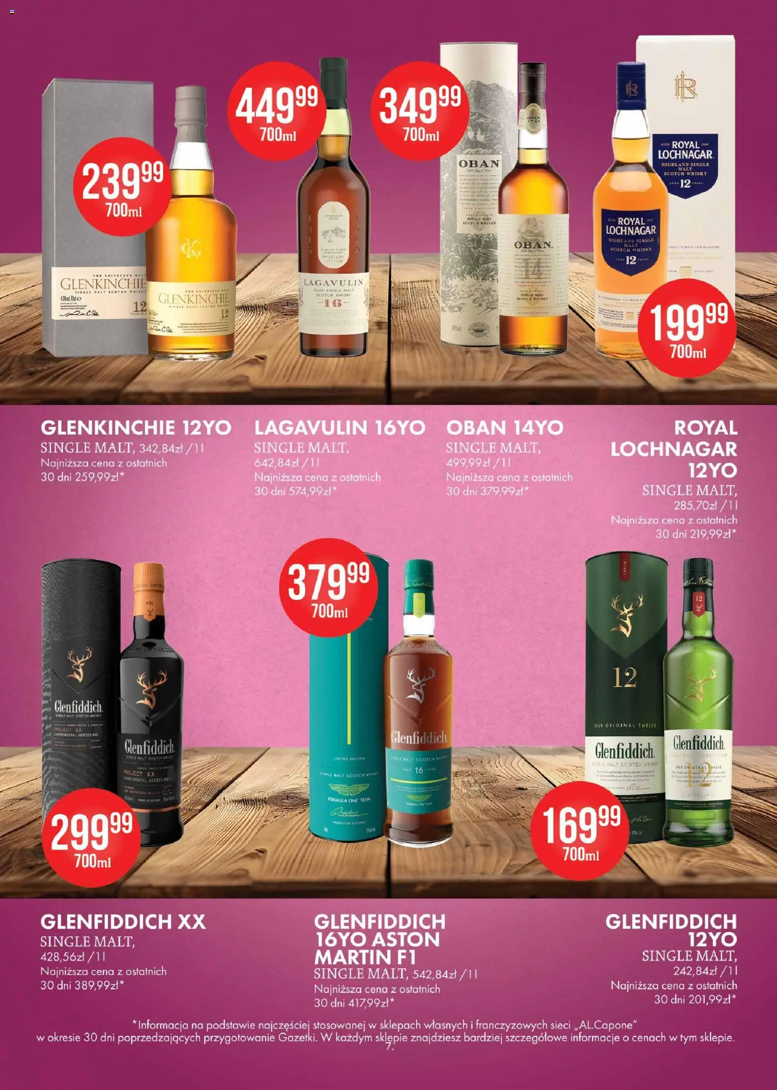 Al.Capone gazetka od 09.03.2026 | Strona: 7 | Produkty: Whisky