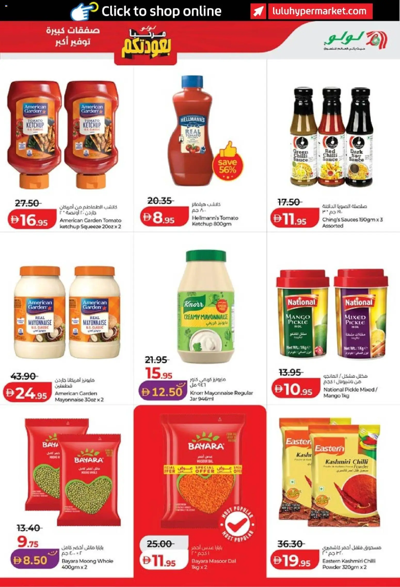 {H1} | Page: 9 | Products: Powder, Mayonnaise, Mango, Chilli
