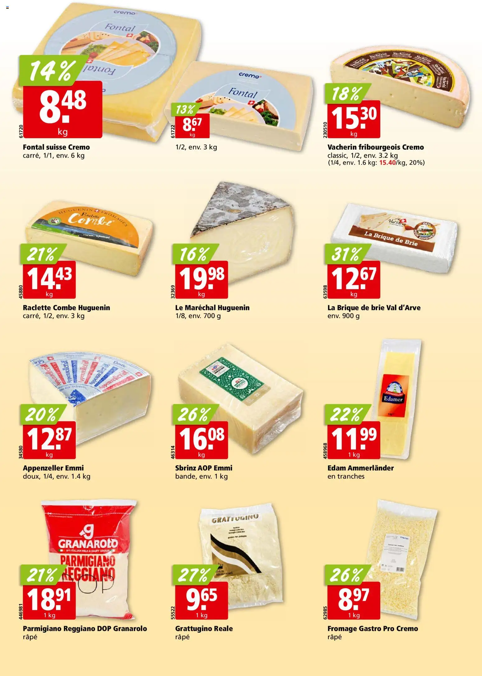 Aligro aktionen Chavannes, Matran, Genève, Sion – gültig ab 03.08.2026 | Seite: 16 | Produkte: Edamer, Raclette