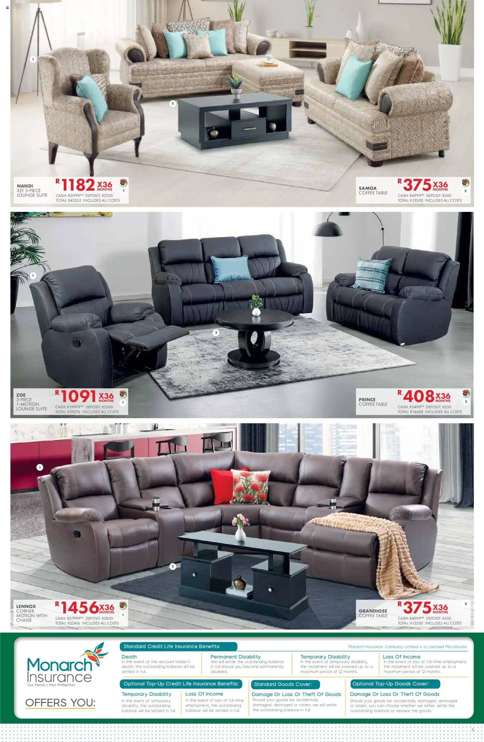 New Beares catalogue – valid from 10/08/2026 | Page: 3 | Products: Coffee table, Table, Lounge suite, Chaise