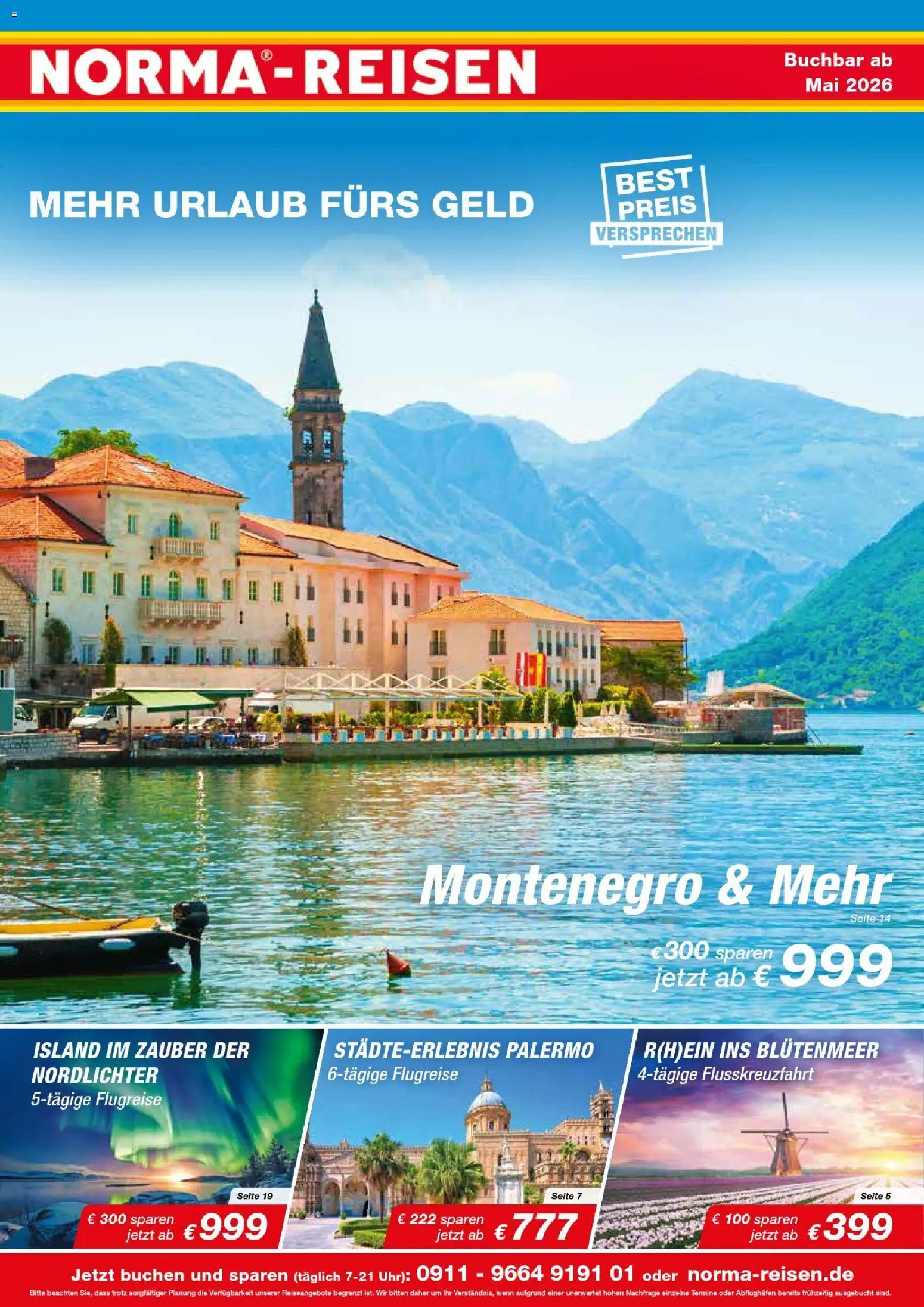 Norma Reisen – gültig ab 01.05.2026 | Seite: 1 | Produkte: Uhr