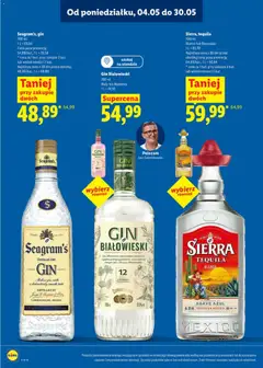 Pogląd oferty "Sierra, tequila, 700 ml Blanco lub Reposado" - ważna od 04.05.2026 | Strona: 16