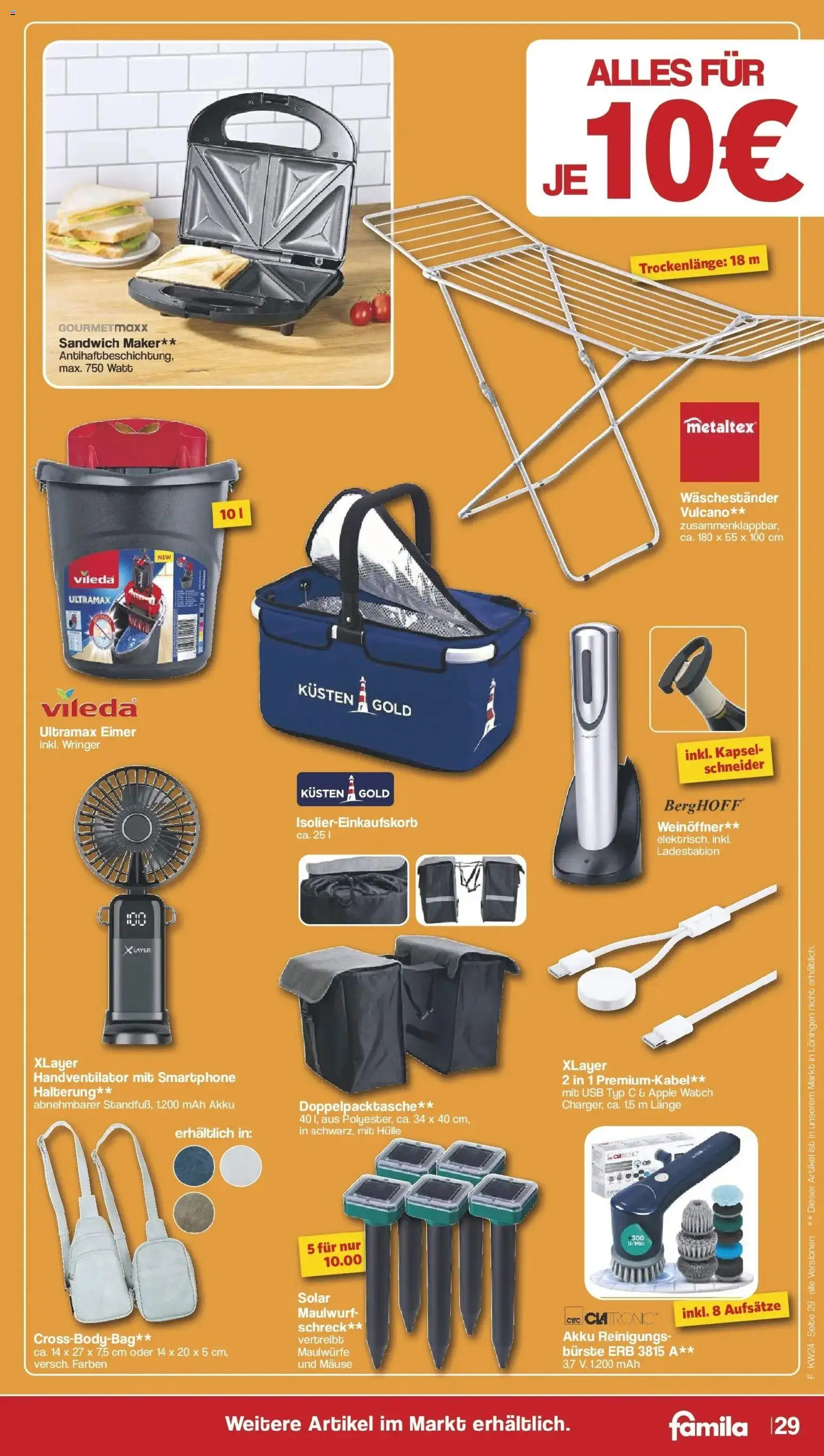 Famila Nordwest Wochenangebote – gültig ab 08.06.2026 | Seite: 31 | Produkte: Apple watch, USB, Apple, Waschestander