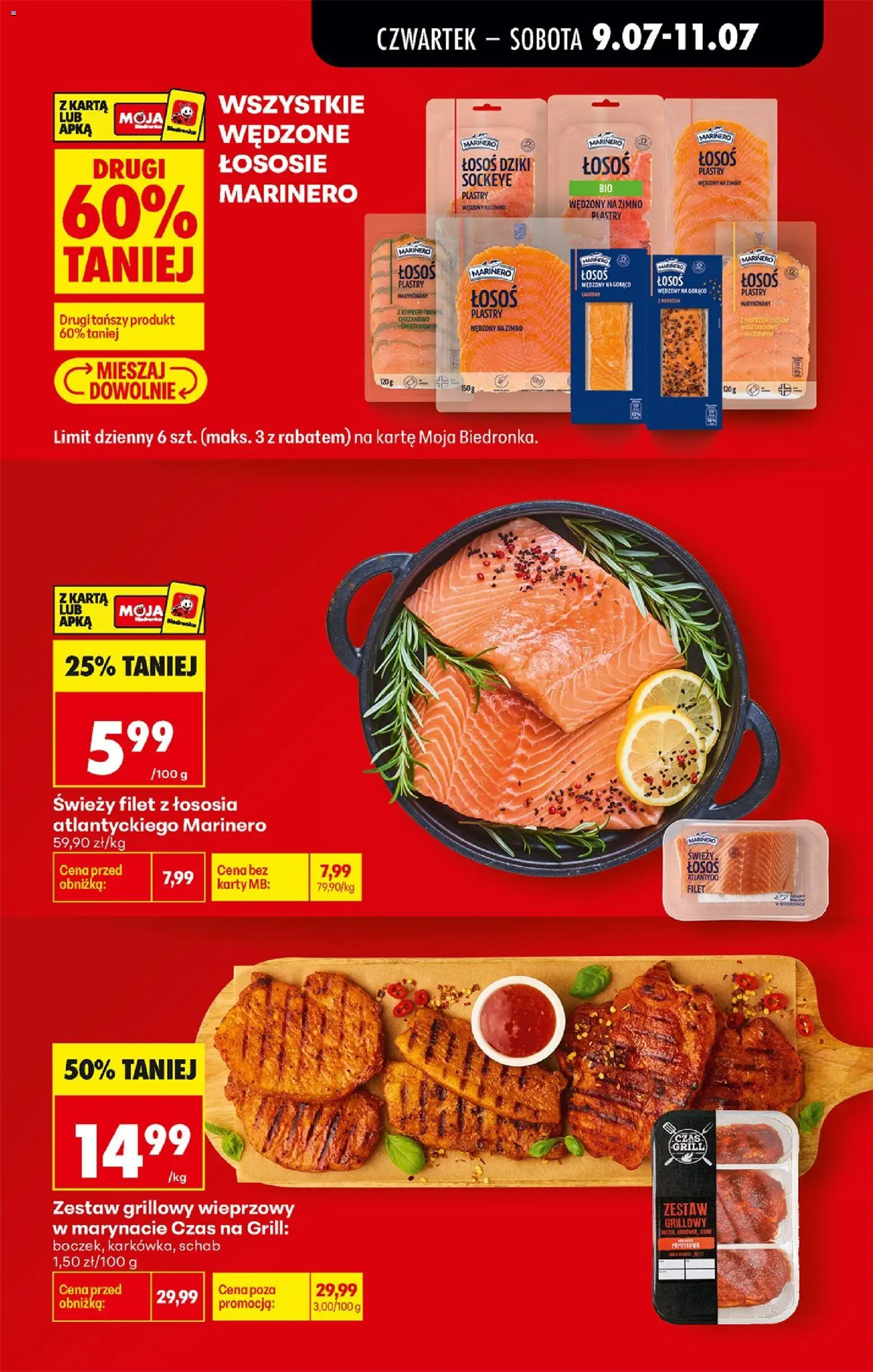 Biedronka Polsko leták - Codziennie niskie ceny od 09.07.2026 | Strana: 11 | Produkty: Losos, Filet, Karty
