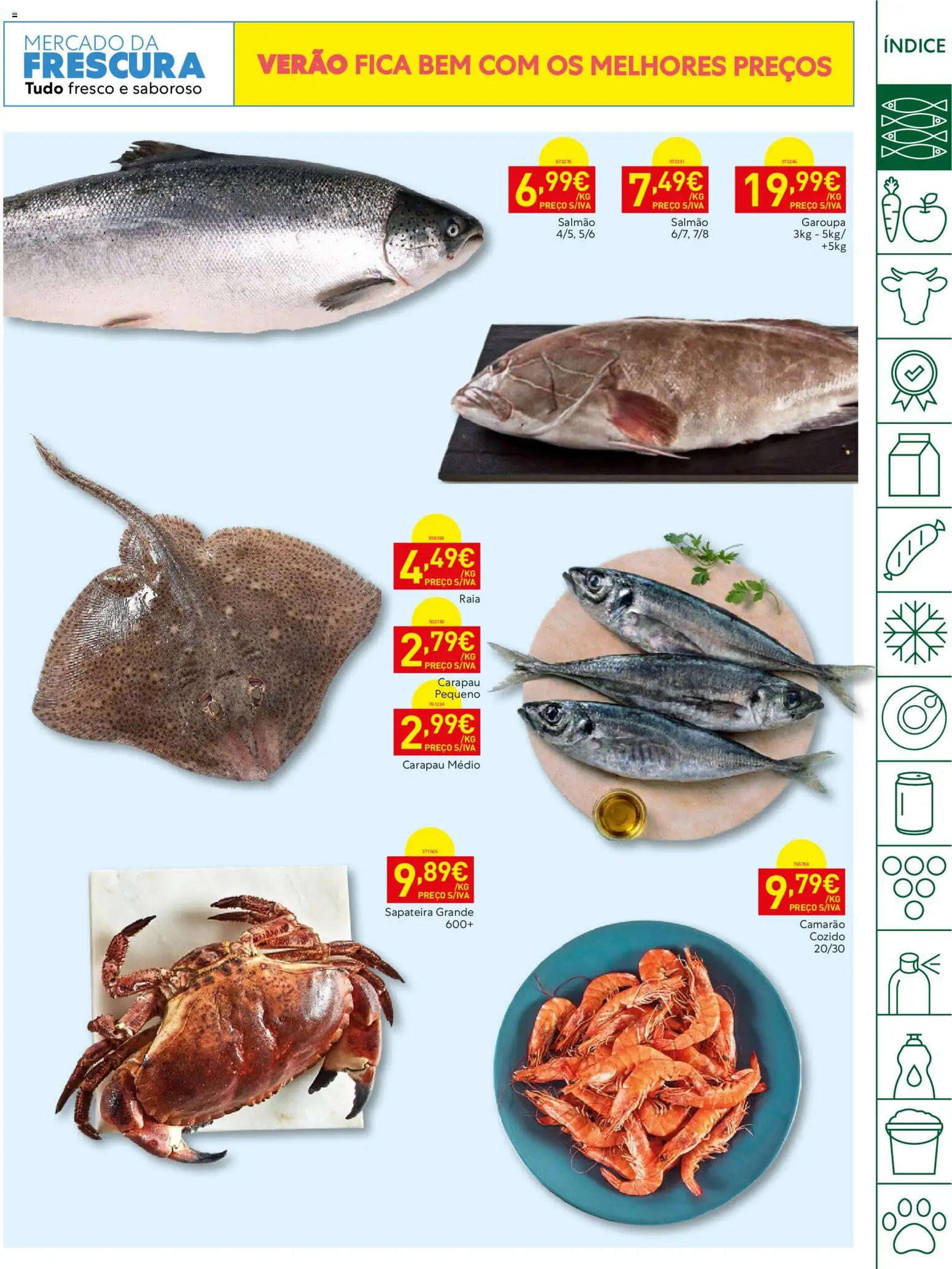 Recheio folheto │ válido de 21/07/2026 | Página: 3 | Produtos: Camarão, Salmão, Sapateira