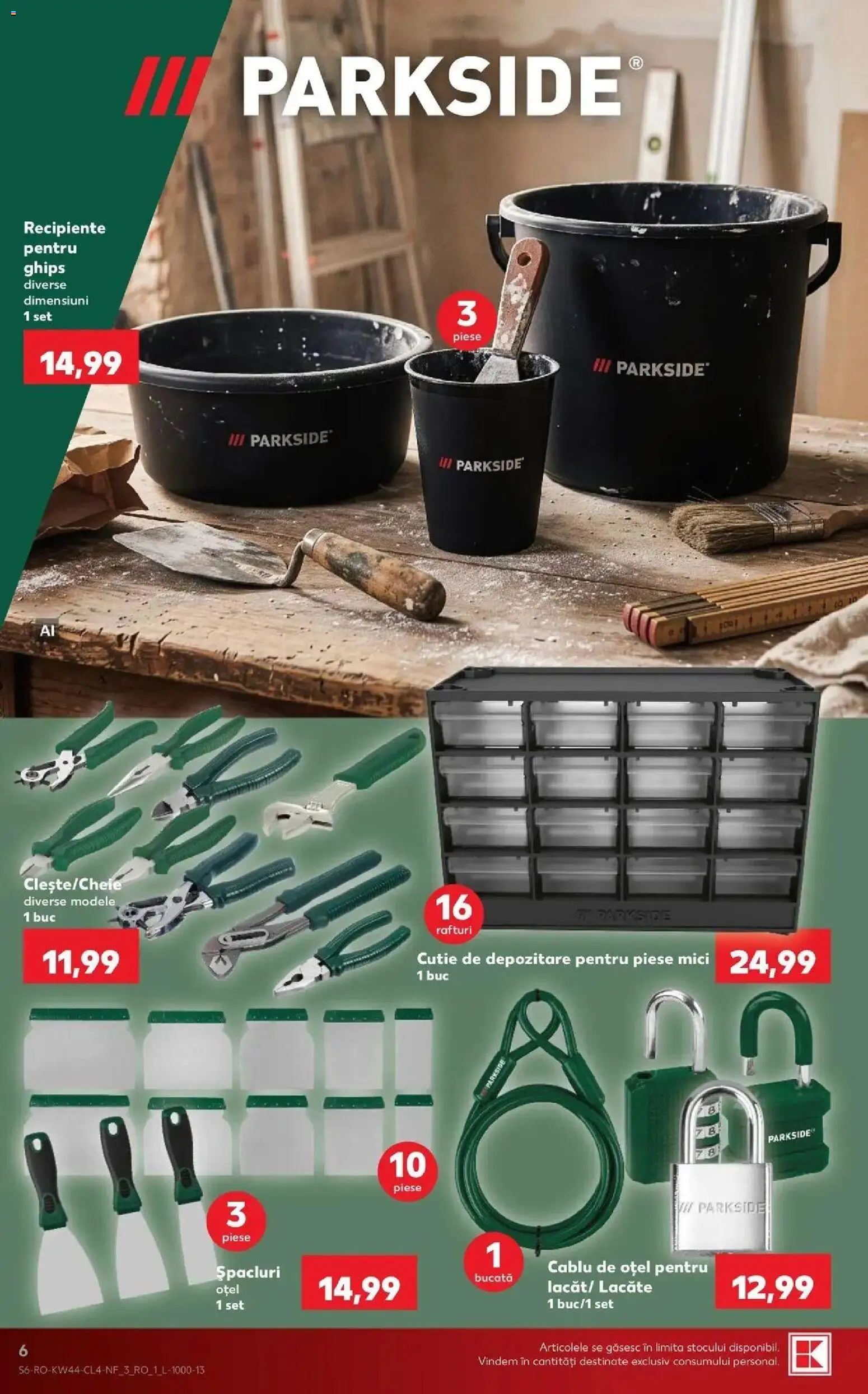 Kaufland Comarnic 28.10.2026 - Revista si Oferta | Pagină: 6 | Produse: Cablu, Parkside, Cutie, Depozitare