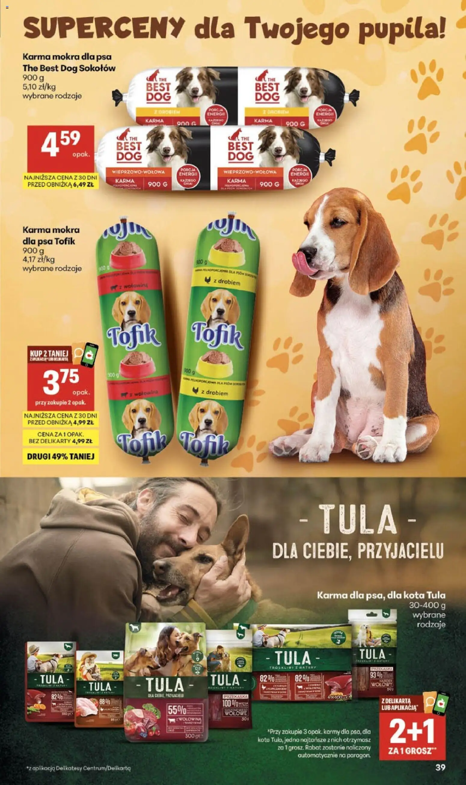 Delikatesy Centrum gazetka od 27.08.2026 | Strona: 39 | Produkty: Delikatesy, Karma mokra, Wołowina, Karma