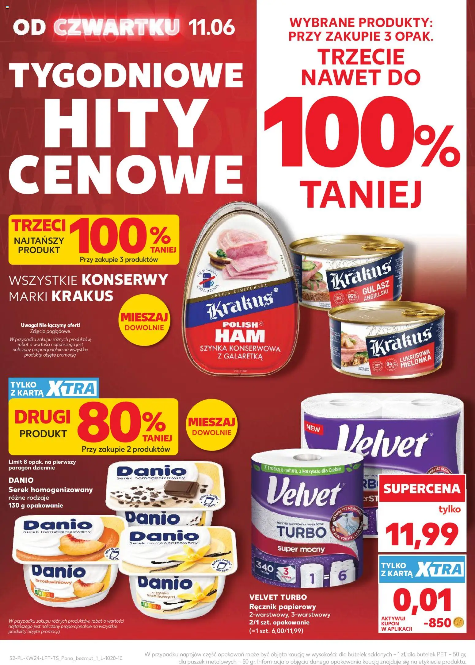 Kaufland Polsko leták od 11.06.2026 | Strana: 2 | Produkty: Velvet, Velvet Turbo