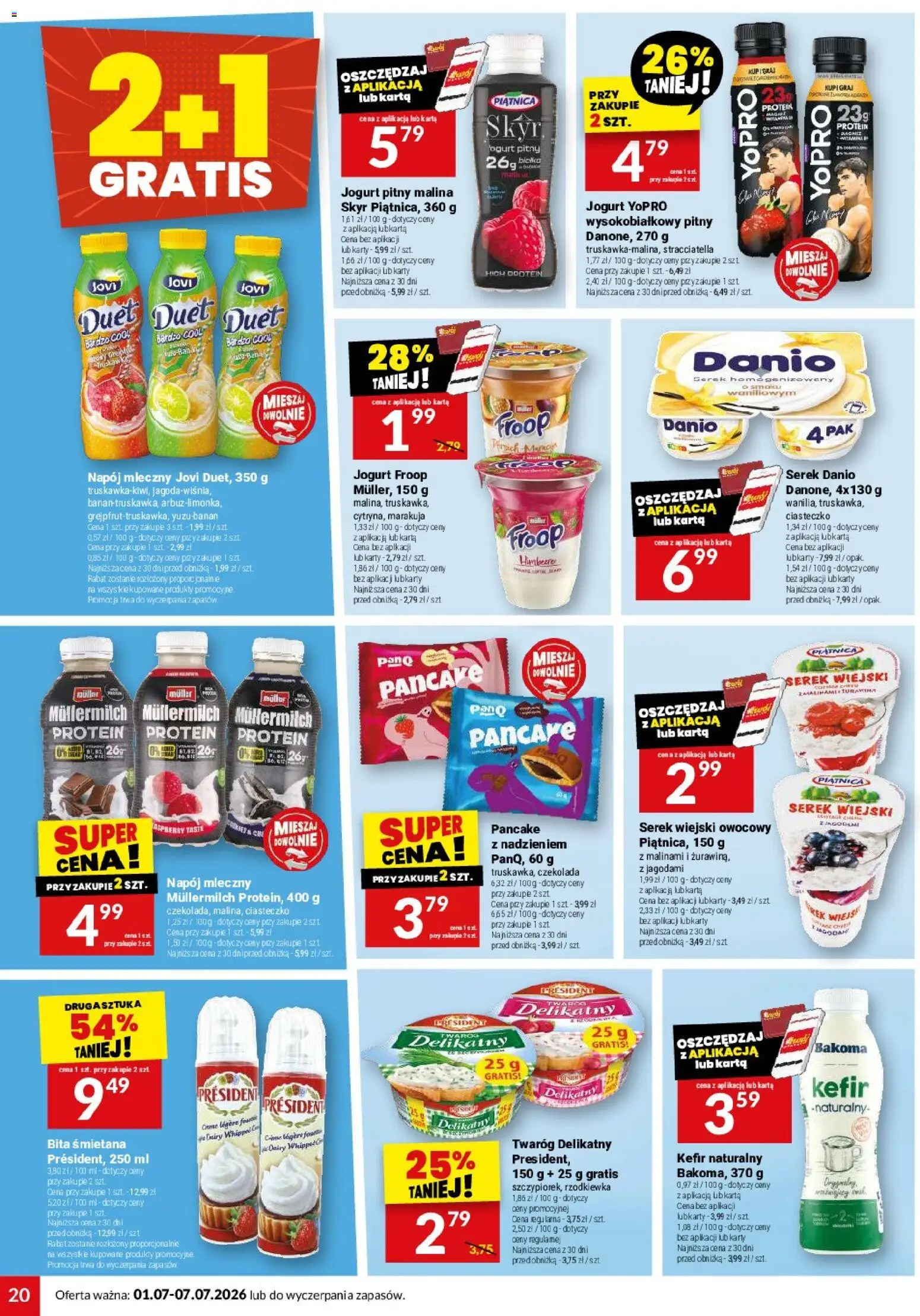 Twój Market gazetka od 01.07.2026 | Strona: 20 | Produkty: Karta, Serek, Jogurt, Śmietana