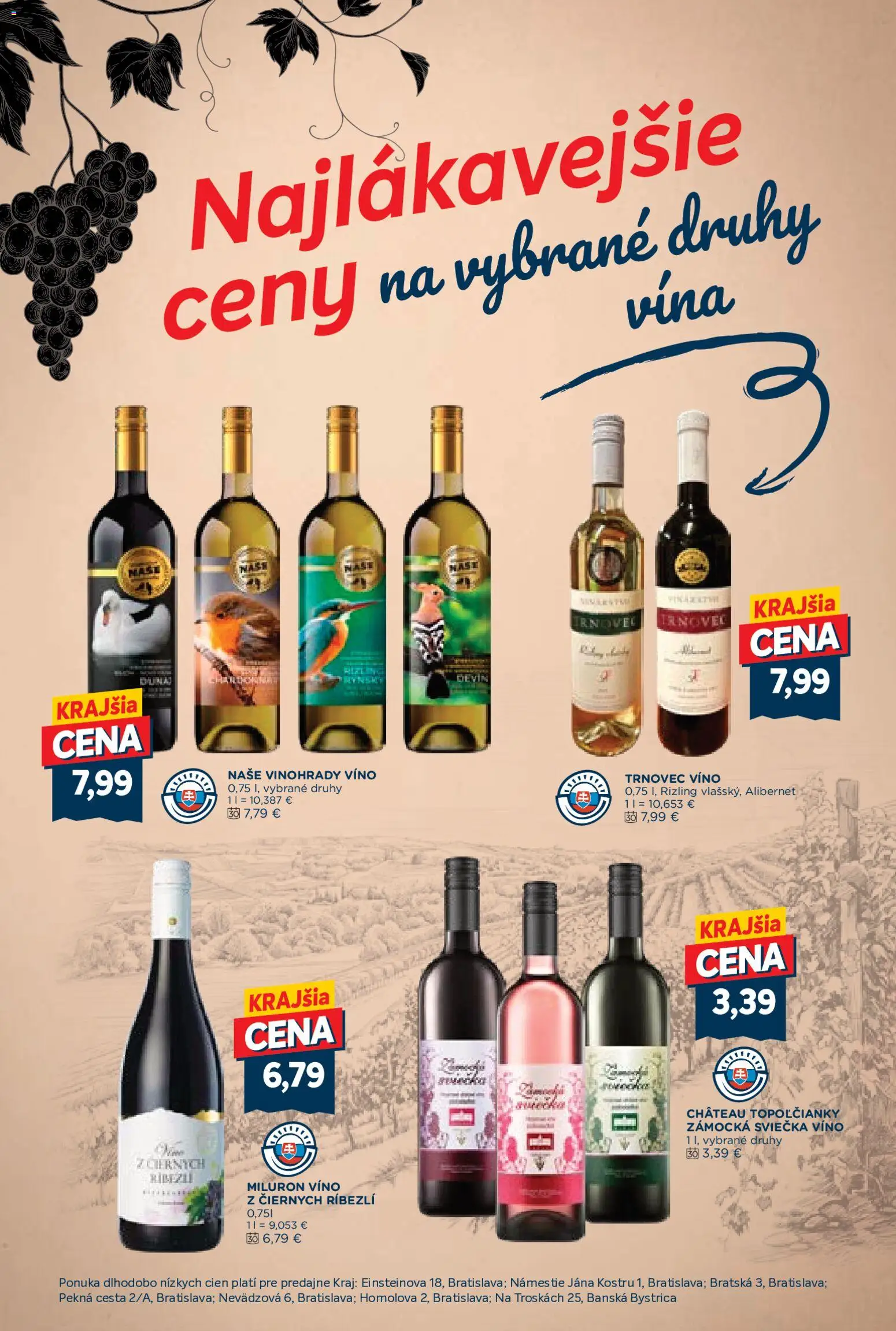 Nové Kraj akcie – leták je platný od 02.07.2026 | Strana: 4 | Produkty: Víno