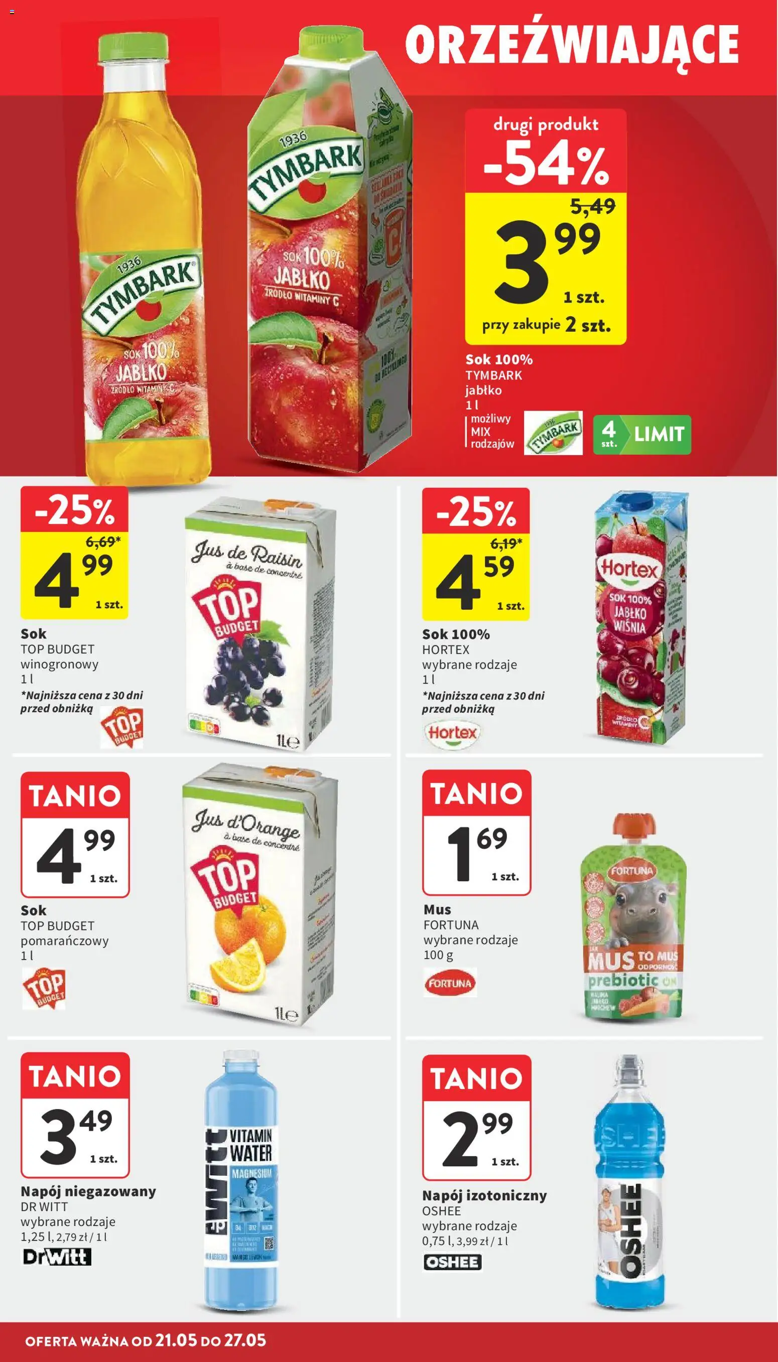 Intermarche gazetka od 21.05.2026 | Strona: 32 | Produkty: Top, Sok