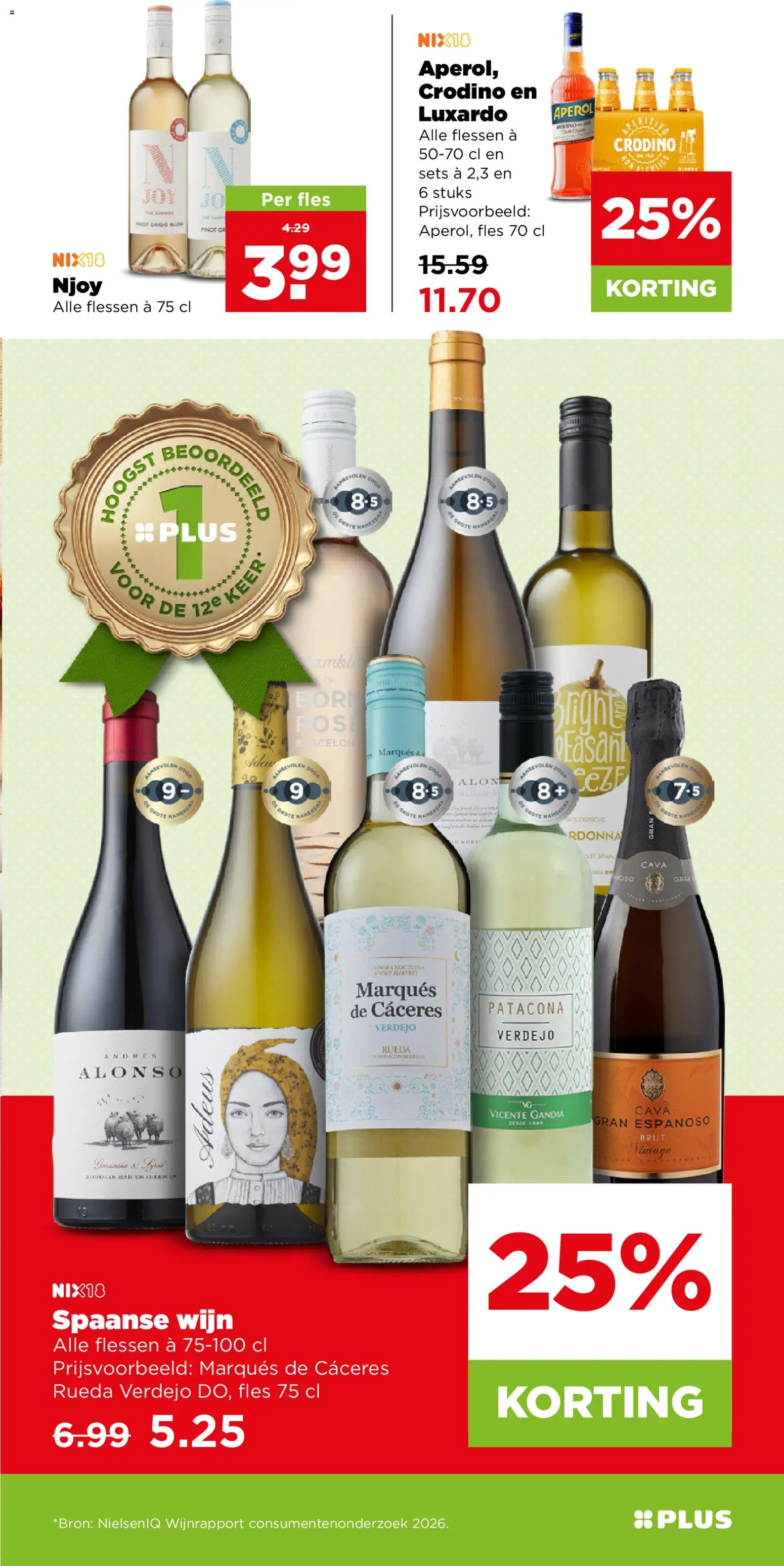 {H1} | Pagina: 18 | Producten: Boon, Wijn, Fles, Aperol