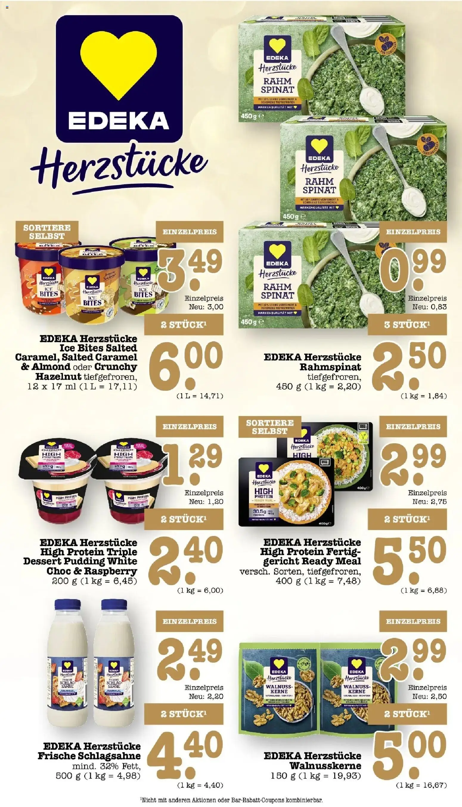Edeka Prospekt Heidelberg (ab 28.09.2026) » Angebote Online | Seite: 38 | Produkte: Schlagsahne, Pudding, Sahne