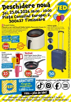 Ofertele TEDi valabile de la 25.06.2026