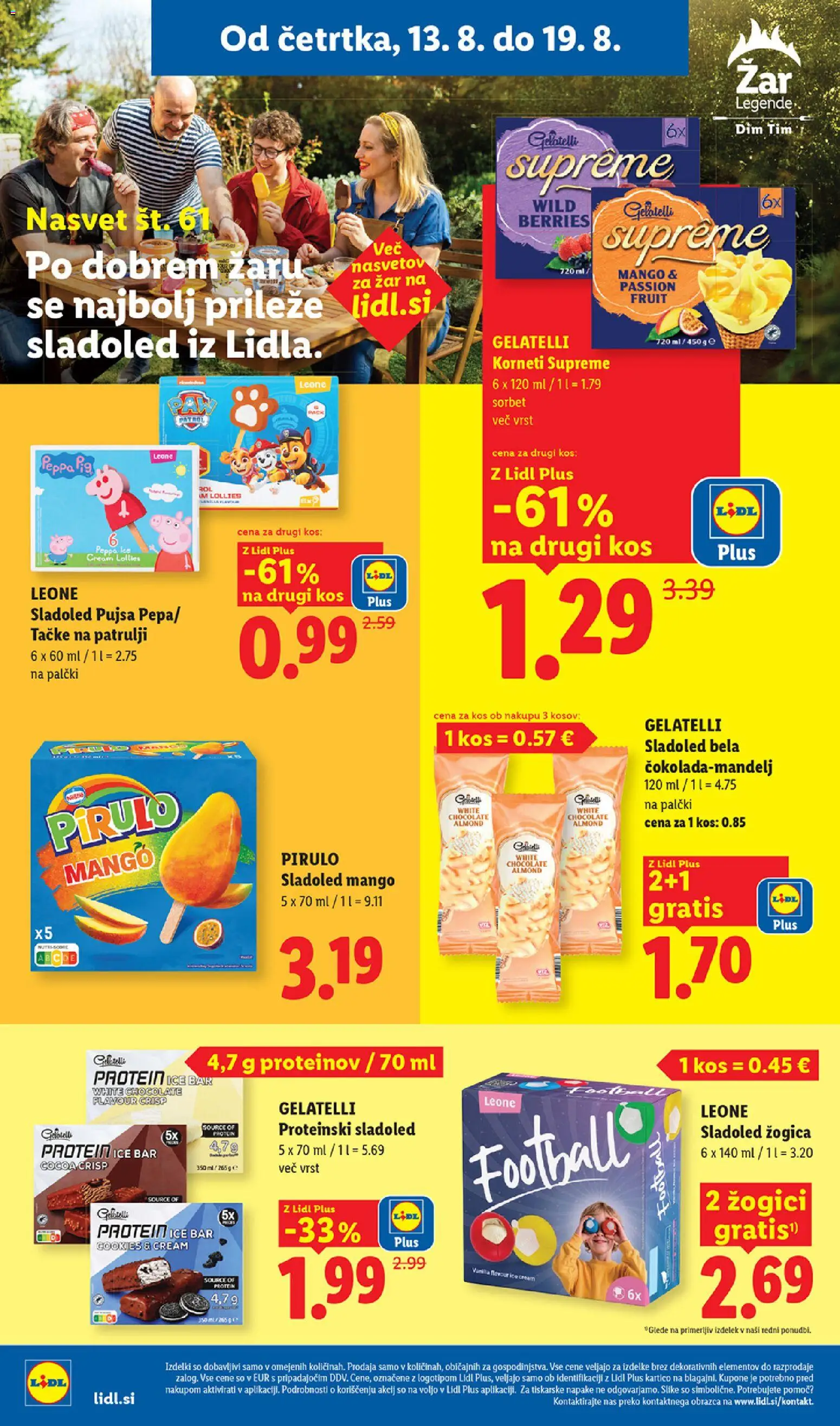 Novi Lidl katalog ponudbe – veljaven od 13.08.2026 | Stran: 12 | Izdelki: Zar, Kos, Sladoled, Mango