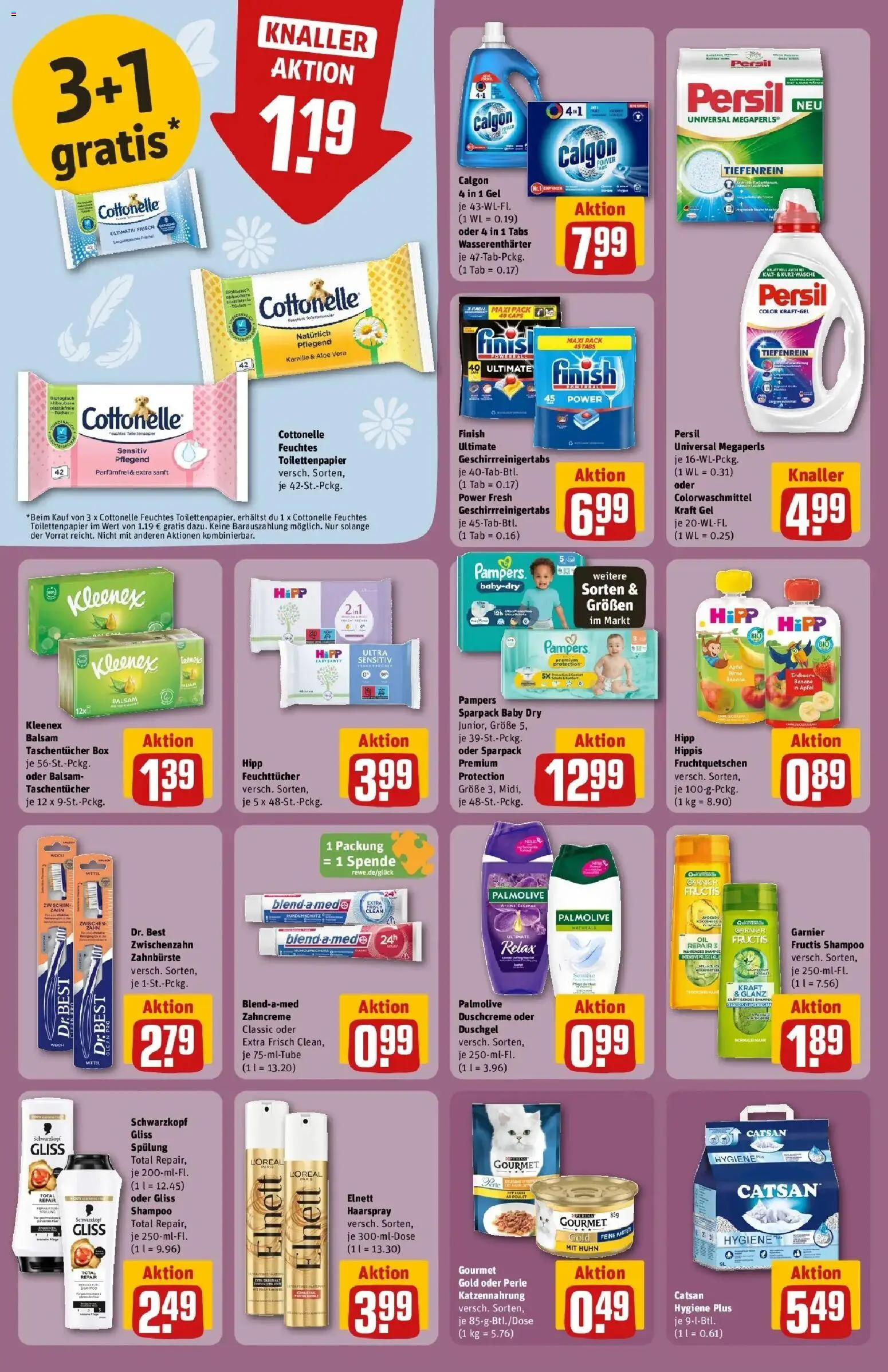 Rewe Prospekt Bergneustadt – gültig ab 17.05.2026 | Seite: 32 | Produkte: Box, Pampers, Haarspray, Feuchtes Toilettenpapier