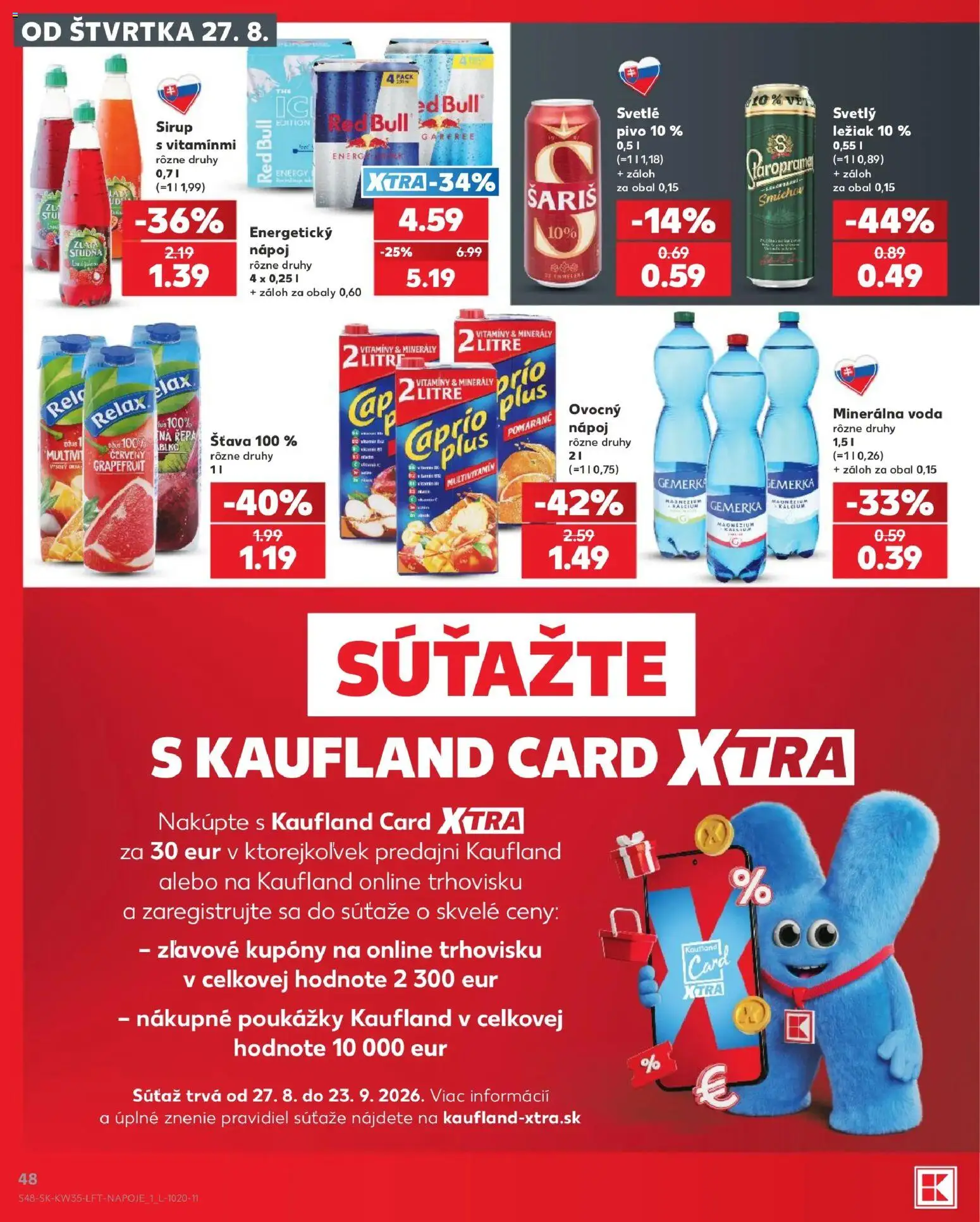 Kaufland SK akciós ujság - amely érvényes a következő dátumtól: 2026.08.27. | Oldal: 48