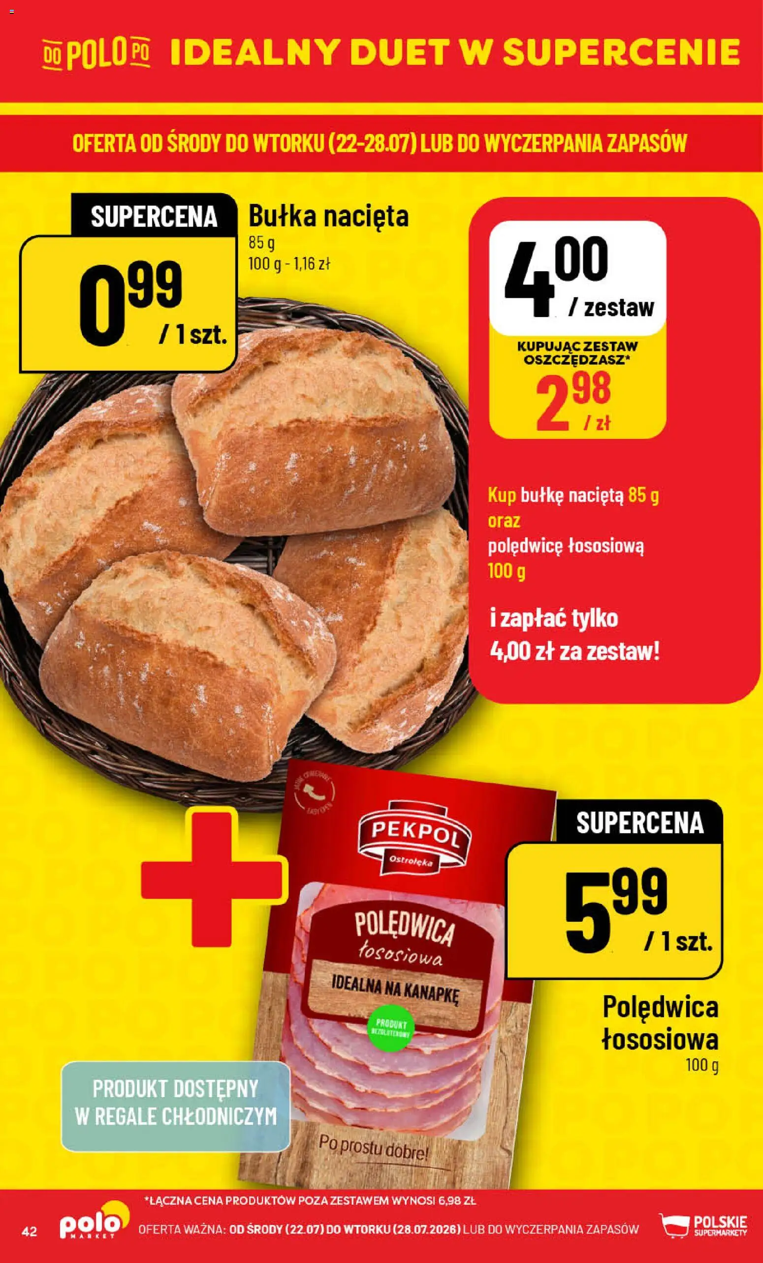 POLOmarket gazetka od 22.07.2026 | Strona: 42 | Produkty: Bułka
