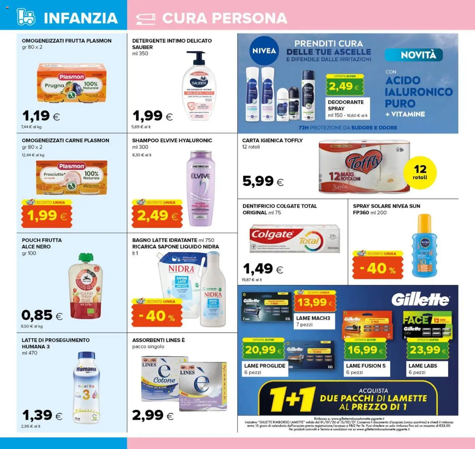 Volantino Oasi del 09/08/2026 | Pagina: 26 | Prodotti: Shampoo, Dentifricio, Frutta, Latte