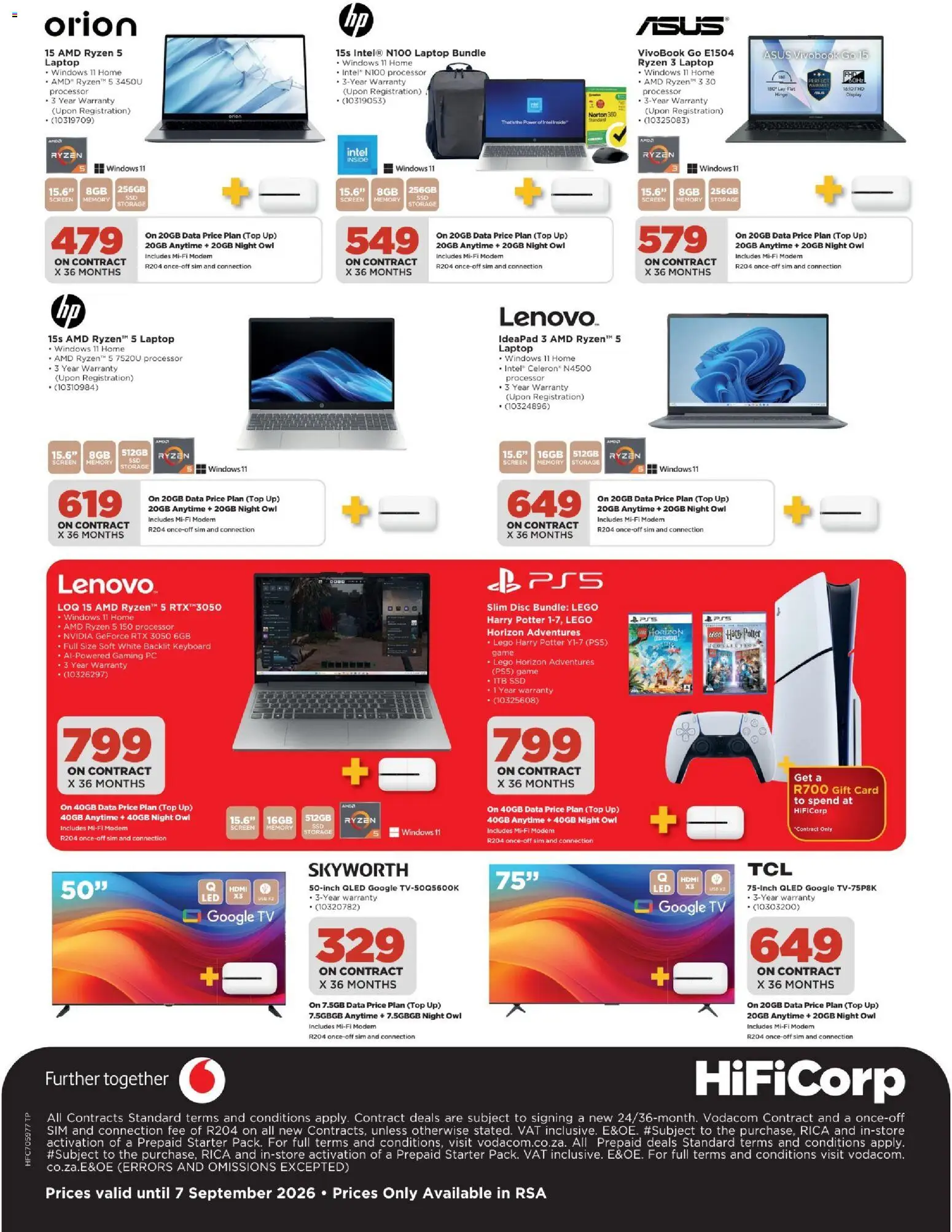 New HiFi Corp catalogue – valid from 07/08/2026 | Page: 4 | Products: Data, Gift card, Keyboard, Laptop