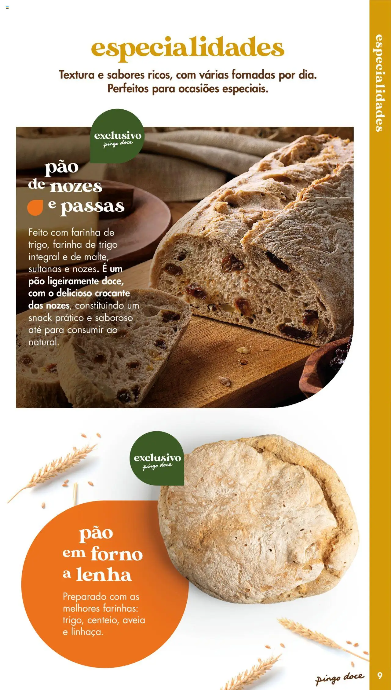Pingo Doce - Catálogo-Padaria │ válido de 20/05/2025 | Página: 9 | Produtos: Aveia, Forno, Pão, Nozes