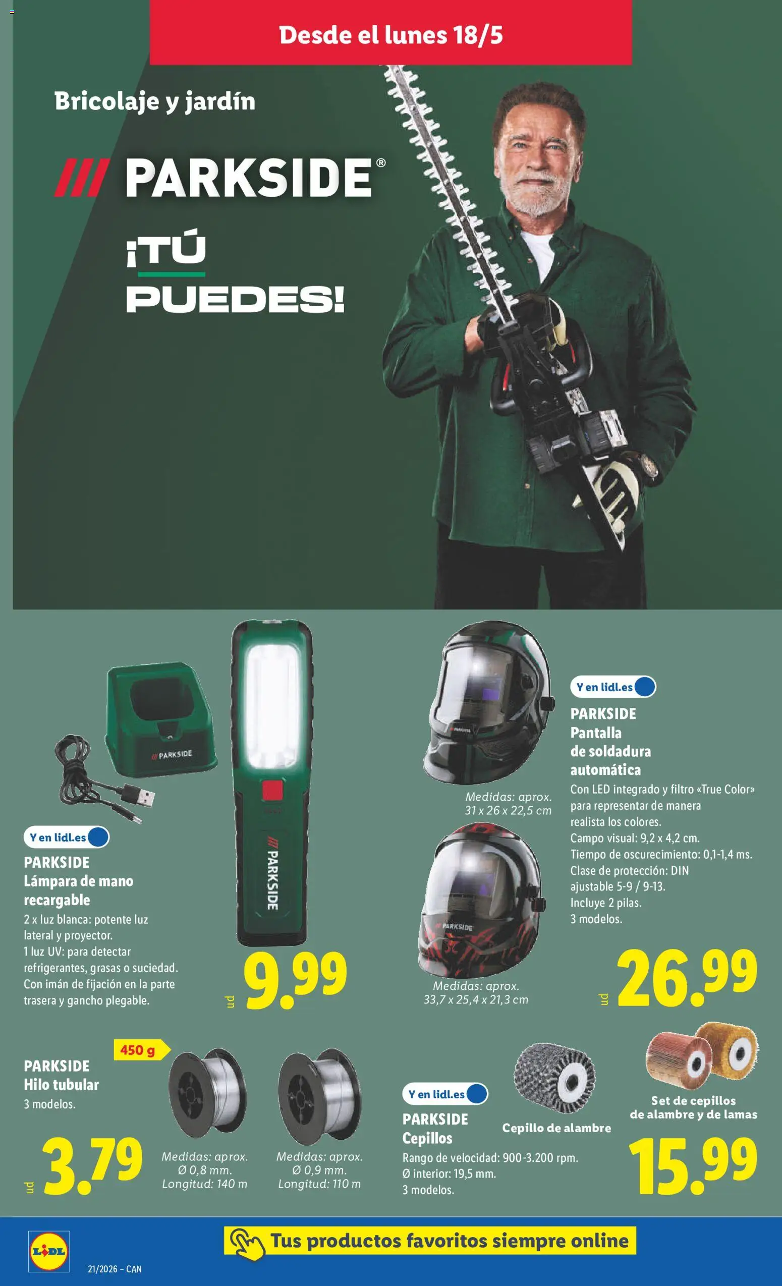 Lidl folleto de bazar │ válido desde el 18.05.2026 | Página: 14 | Productos: Cepillo, Lámpara
