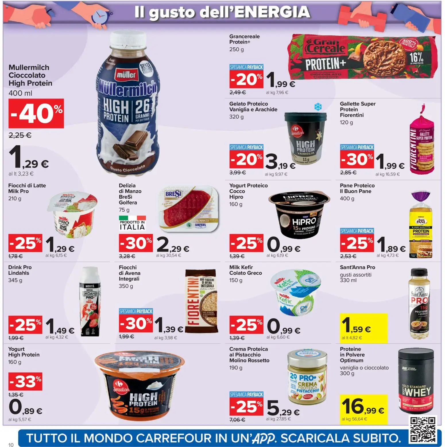Volantino Carrefour del 21.04.2026 | Pagina: 10 | Prodotti: Yogurt, Latte, Gallette, Cocco