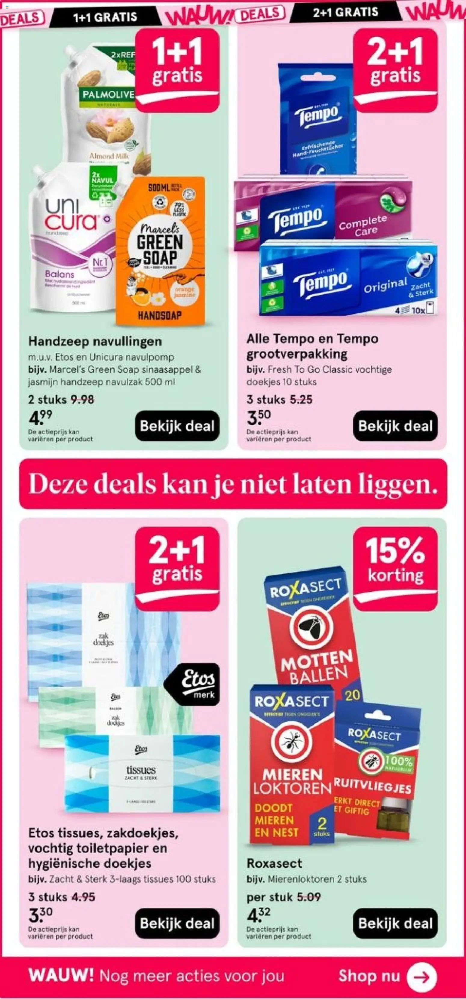 {H1} | Pagina: 60 | Producten: Doekjes, Kan, Tissues, Handzeep