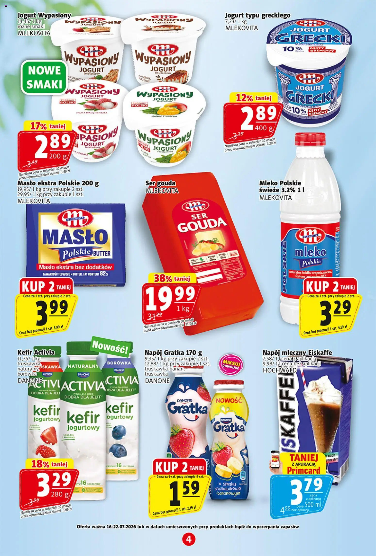 Prim Market gazetka od 16.07.2026 | Strona: 4 | Produkty: Mango, Mleko, Ser, Jogurt