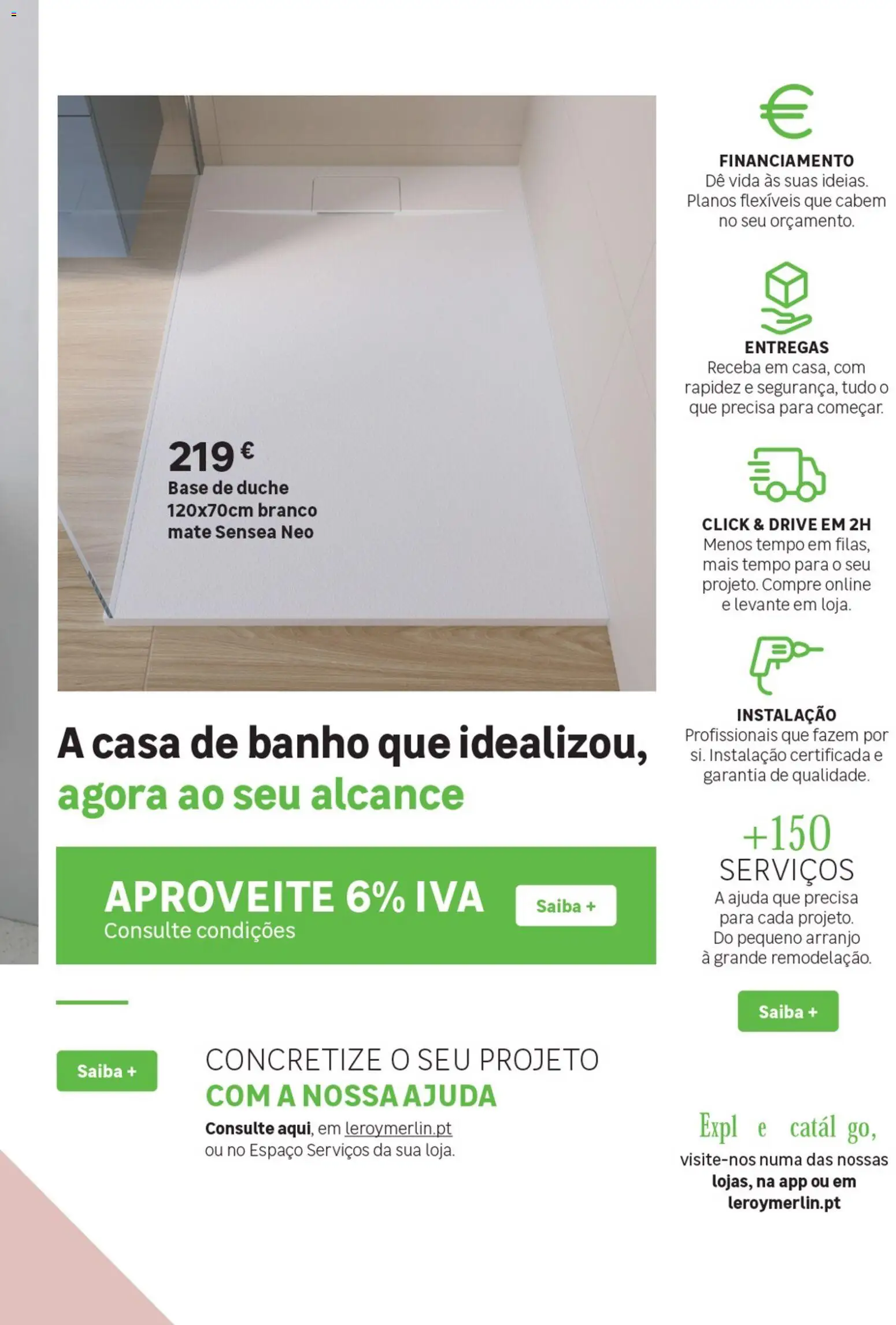 Leroy Merlin Catálogo Casas de Banho │ válido de 28.05.2026 | Página: 5 | Produtos: Base, Casa de banho, Banho