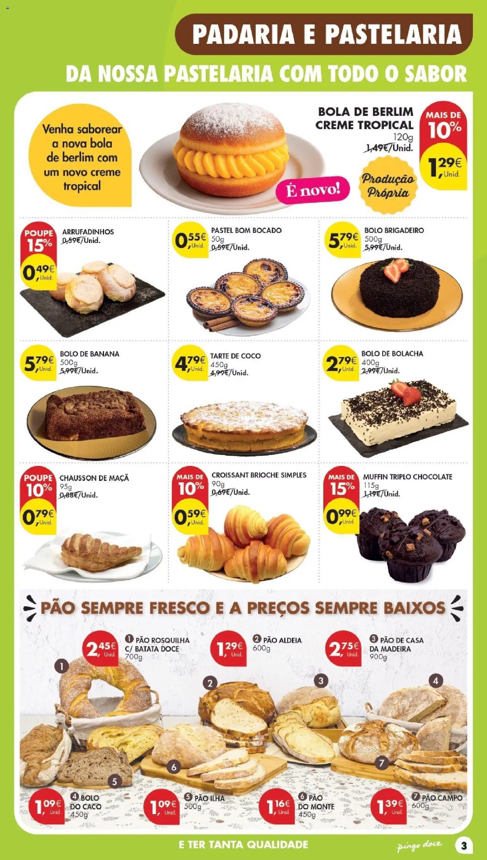 Pingo Doce Poupe Esta Semana Madeira │ válido de 05.05.2026 | Página: 3 | Produtos: Padaria, Bolo, Maça, Chocolate