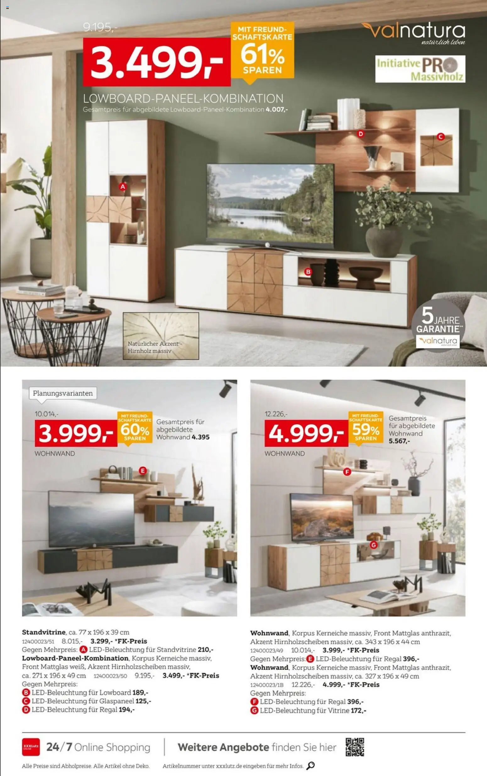 XXXLutz Wohnwände – gültig ab 22.08.2026 | Seite: 2 | Produkte: Wohnwand, Lowboard, Vitrine, Regal