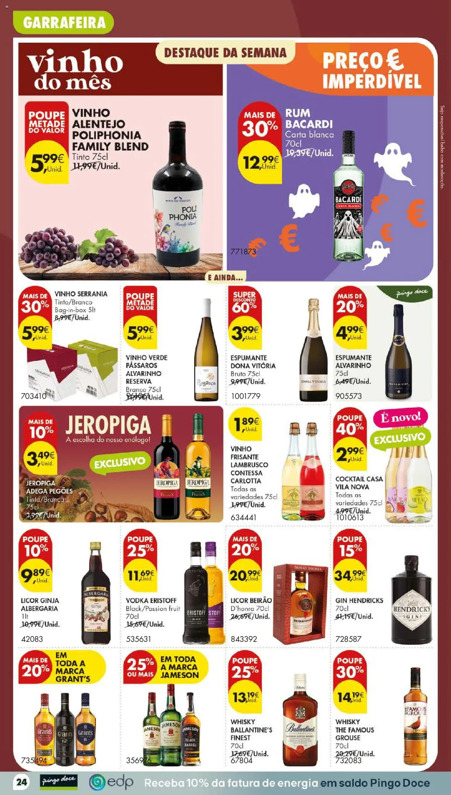 Pingo Doce folheto Poupe Este Fim de Semana │ válido de 29/10/2026 | Página: 26 | Produtos: Whisky, Gin, Ballantine's, Vodka