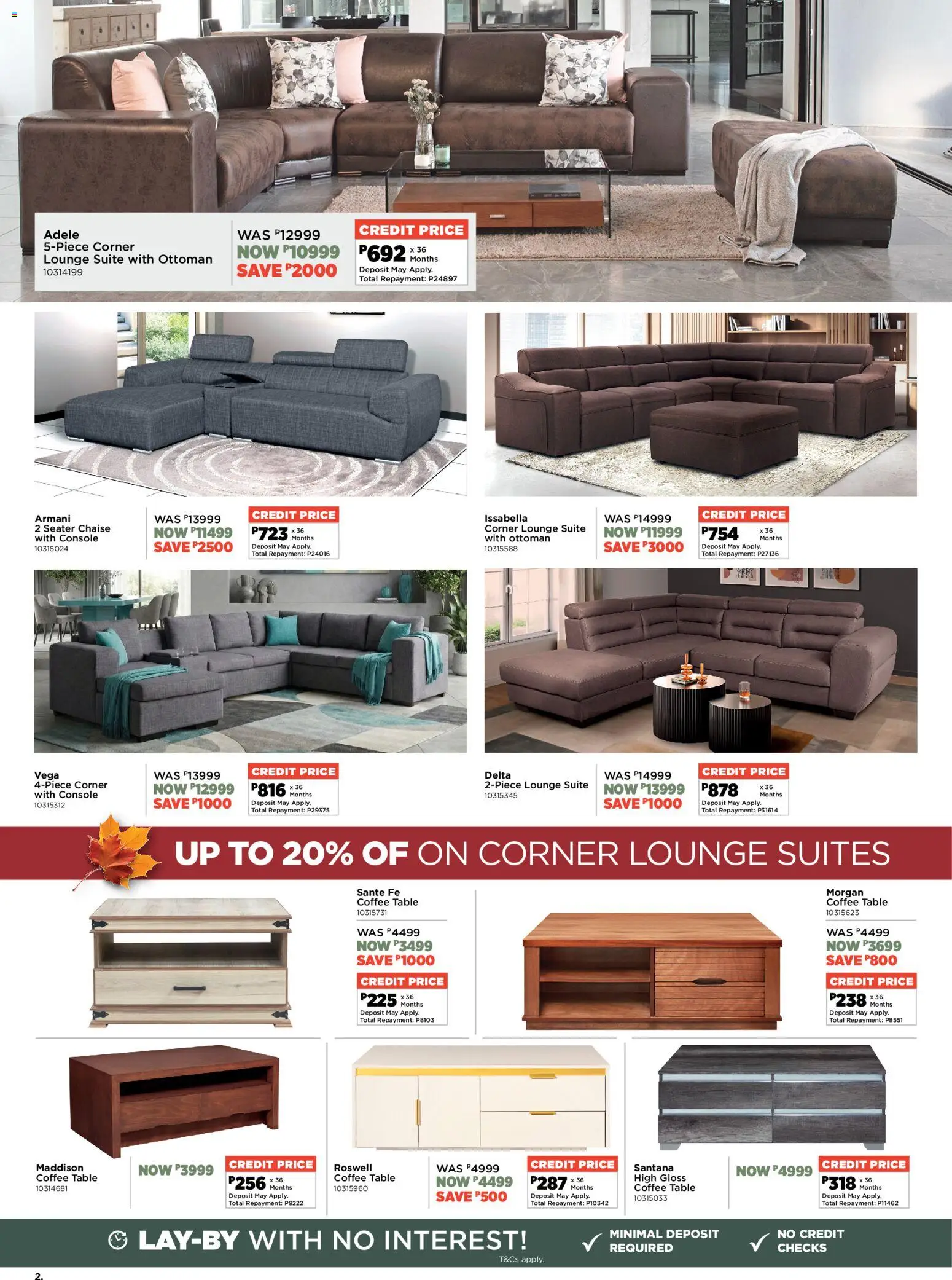 New House and Home catalogue – valid from 18.05.2026 | Page: 2 | Products: Gloss, Table, Lounge suite, Ottoman