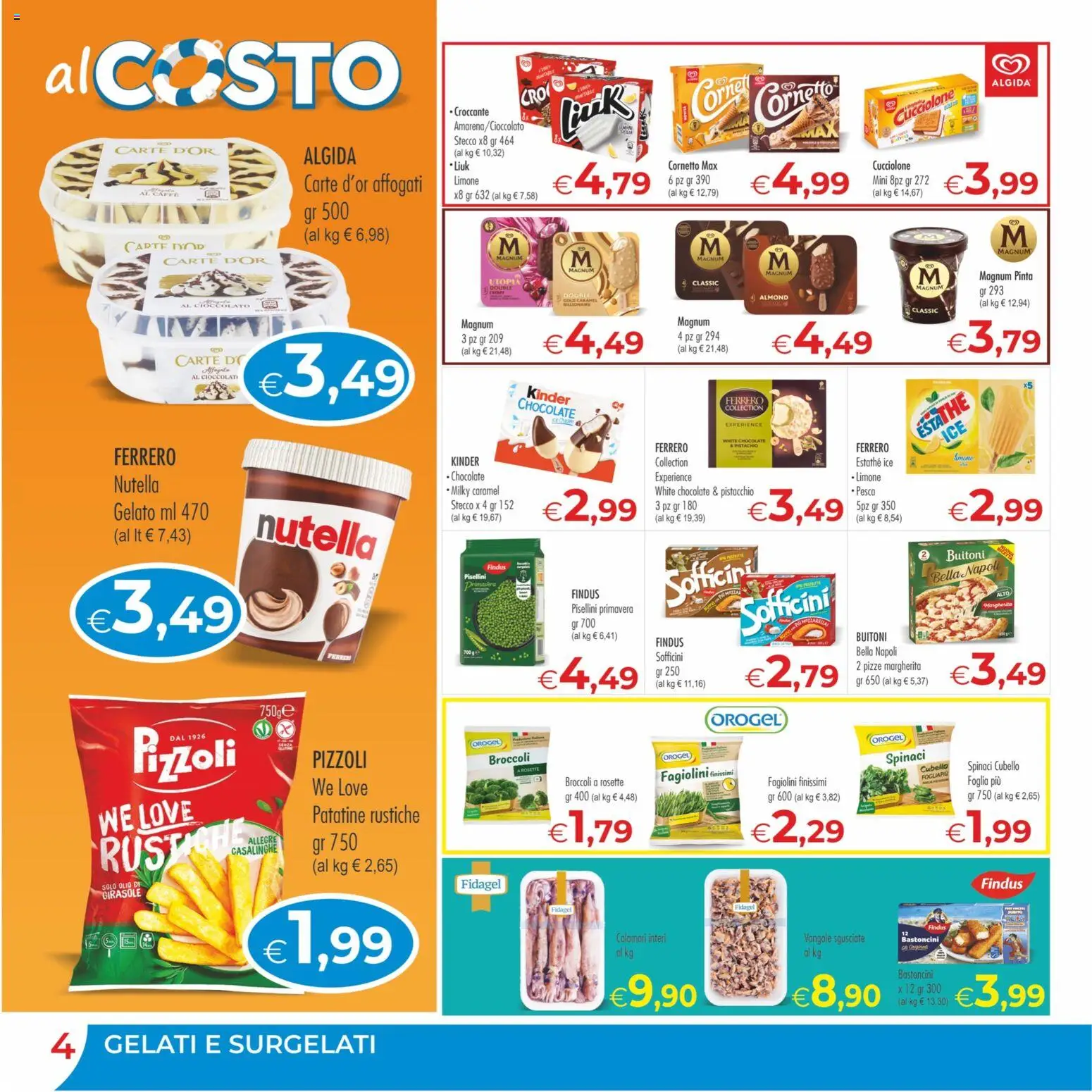Volantino MerSi Supermercati del 29/07/2026 | Pagina: 4 | Prodotti: Pistacchio, Calamari, Limone, Fagiolini