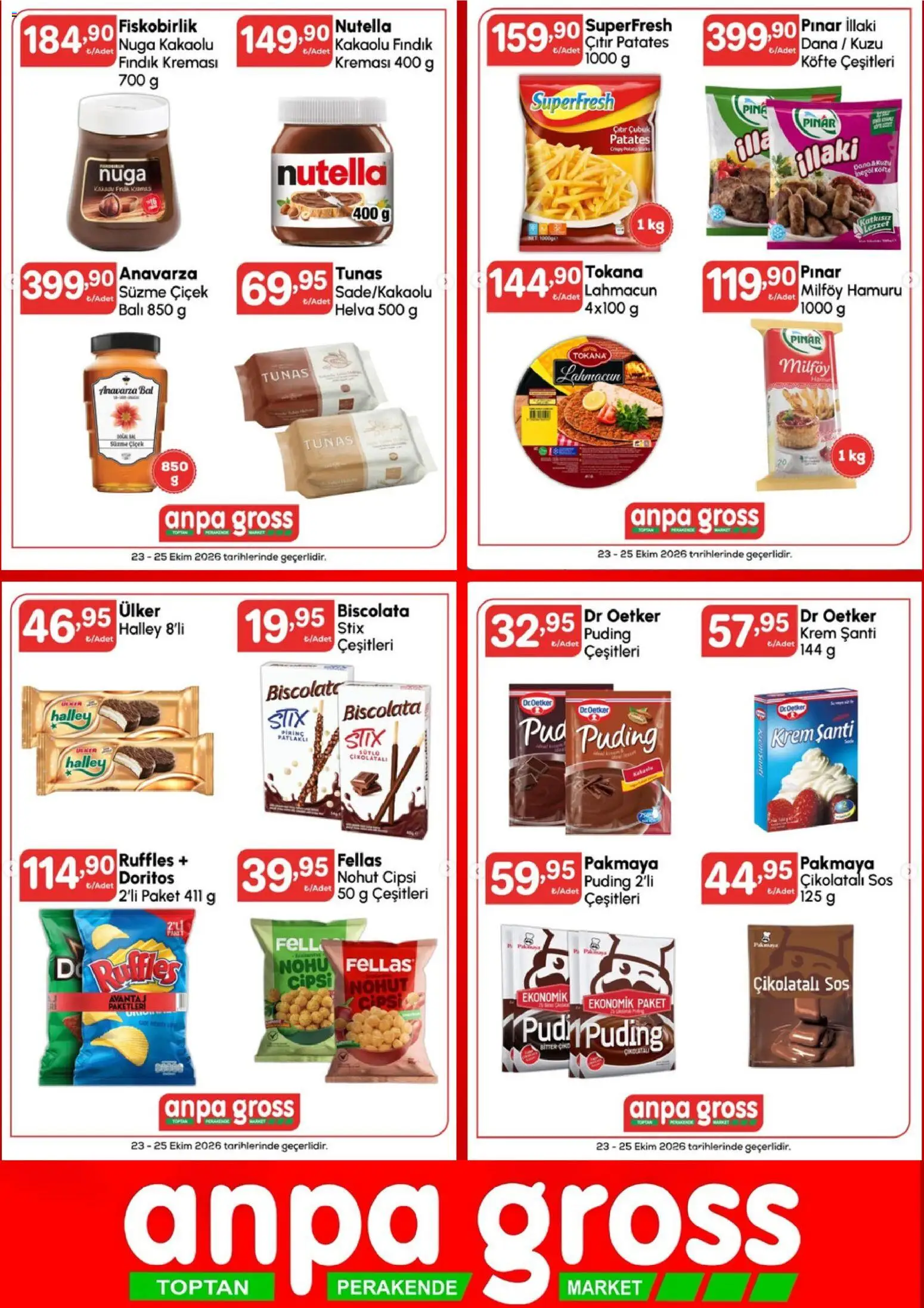 Anpa Gross Katalog - 23 Ekim 2026 tarihinden itibaren geçerlidir | Sayfa: 6 | Ürünler: Krem, Fındık, Patates, Sos