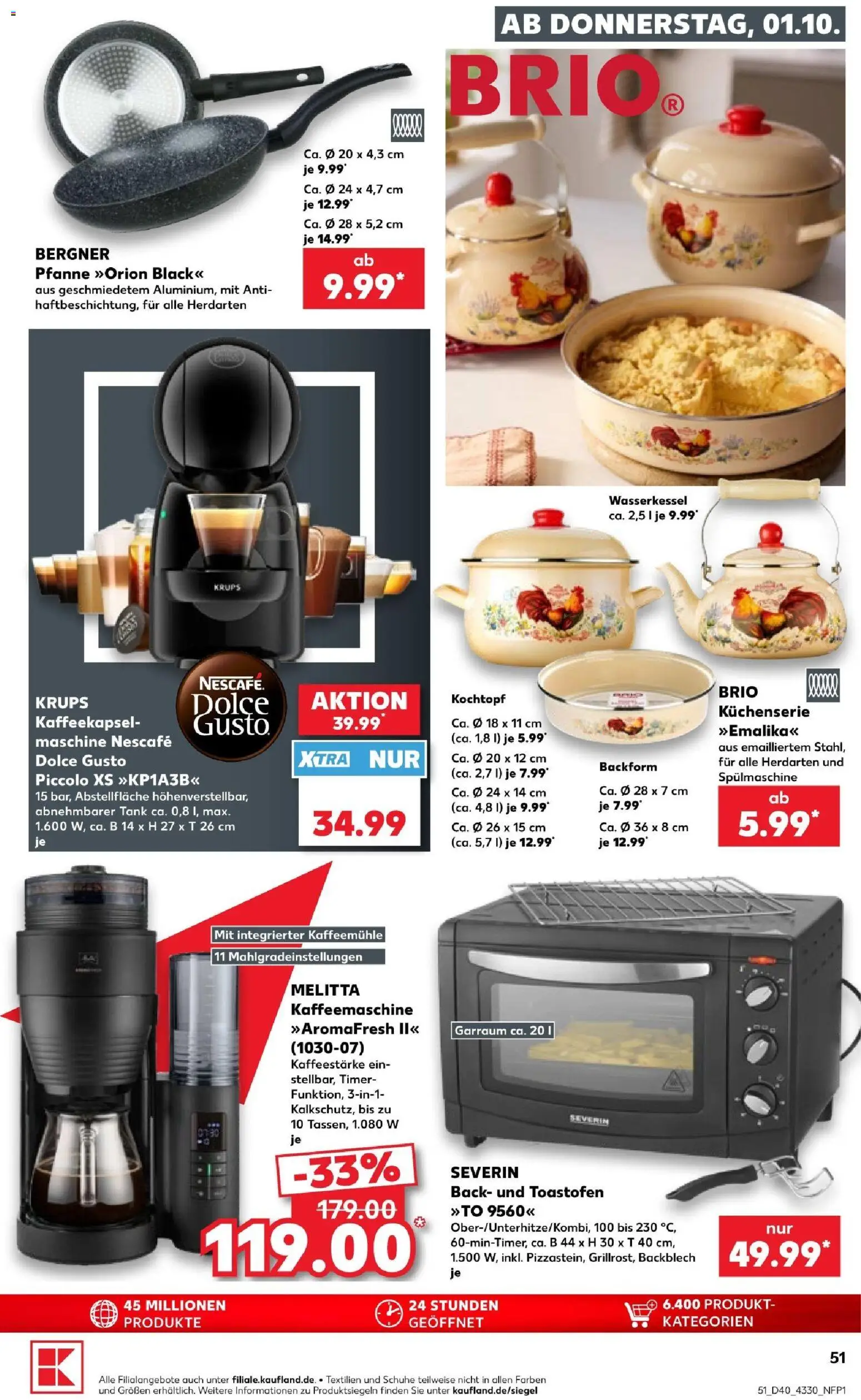 Kaufland Prospekt Potsdam – gültig ab 01.10.2026 | Seite: 55 | Produkte: Melitta, Kaffeemaschine, Nescafe, Kaffeemühle