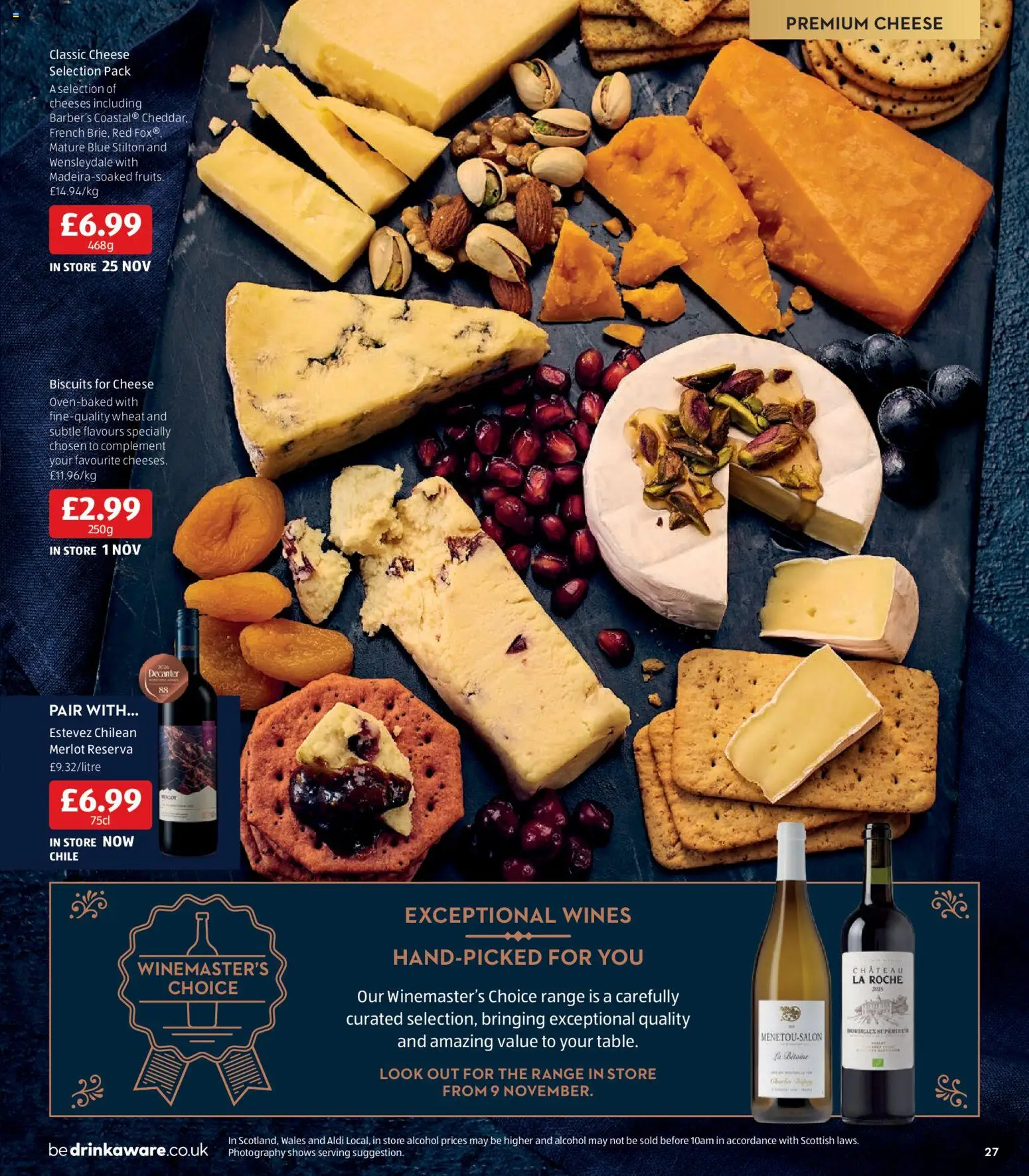 {H1} | Page: 27 | Products: Biscuits, Cheese, Alcohol