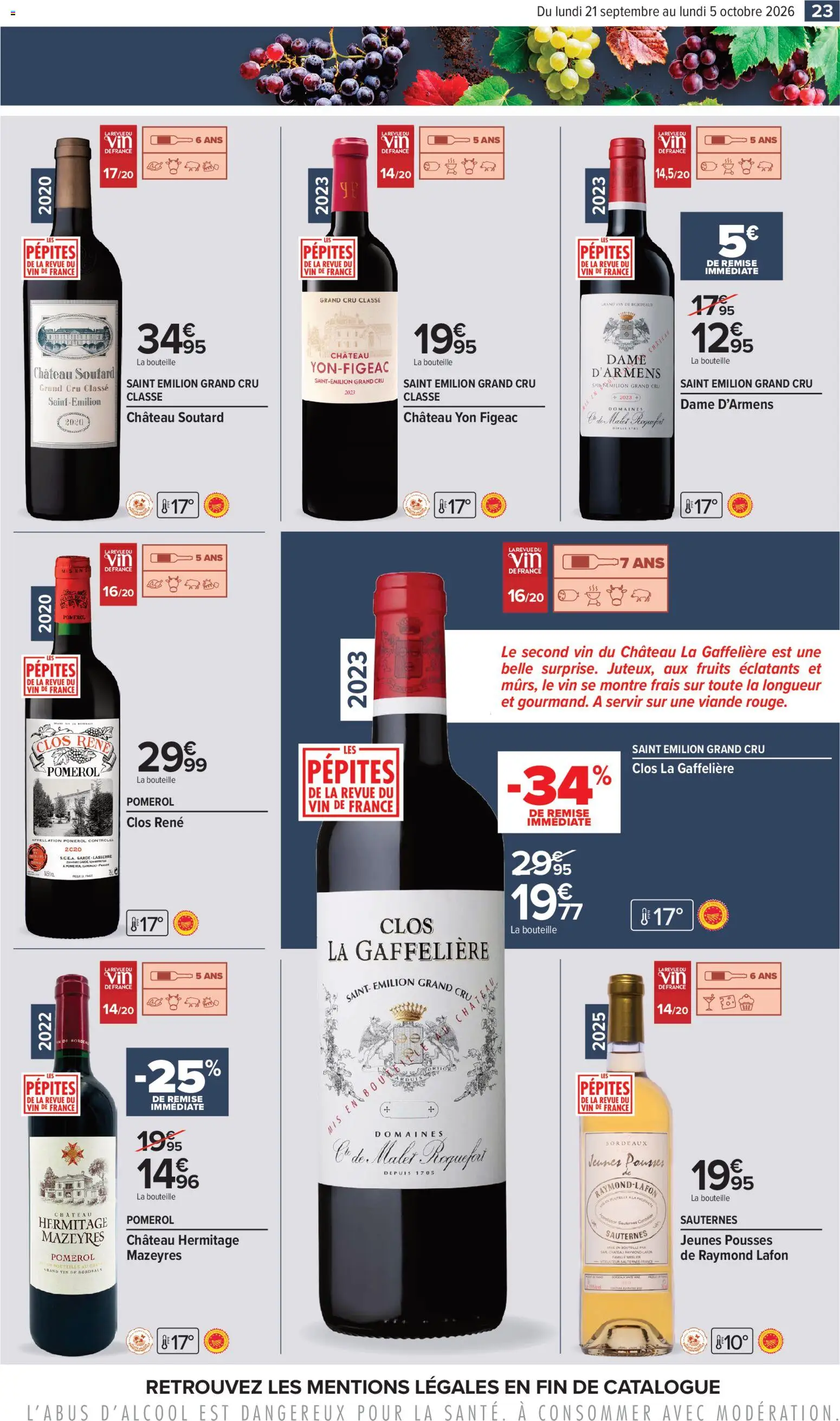 {H1} | Page: 23 | Produits: Montre, Fruits, Viande, Vin